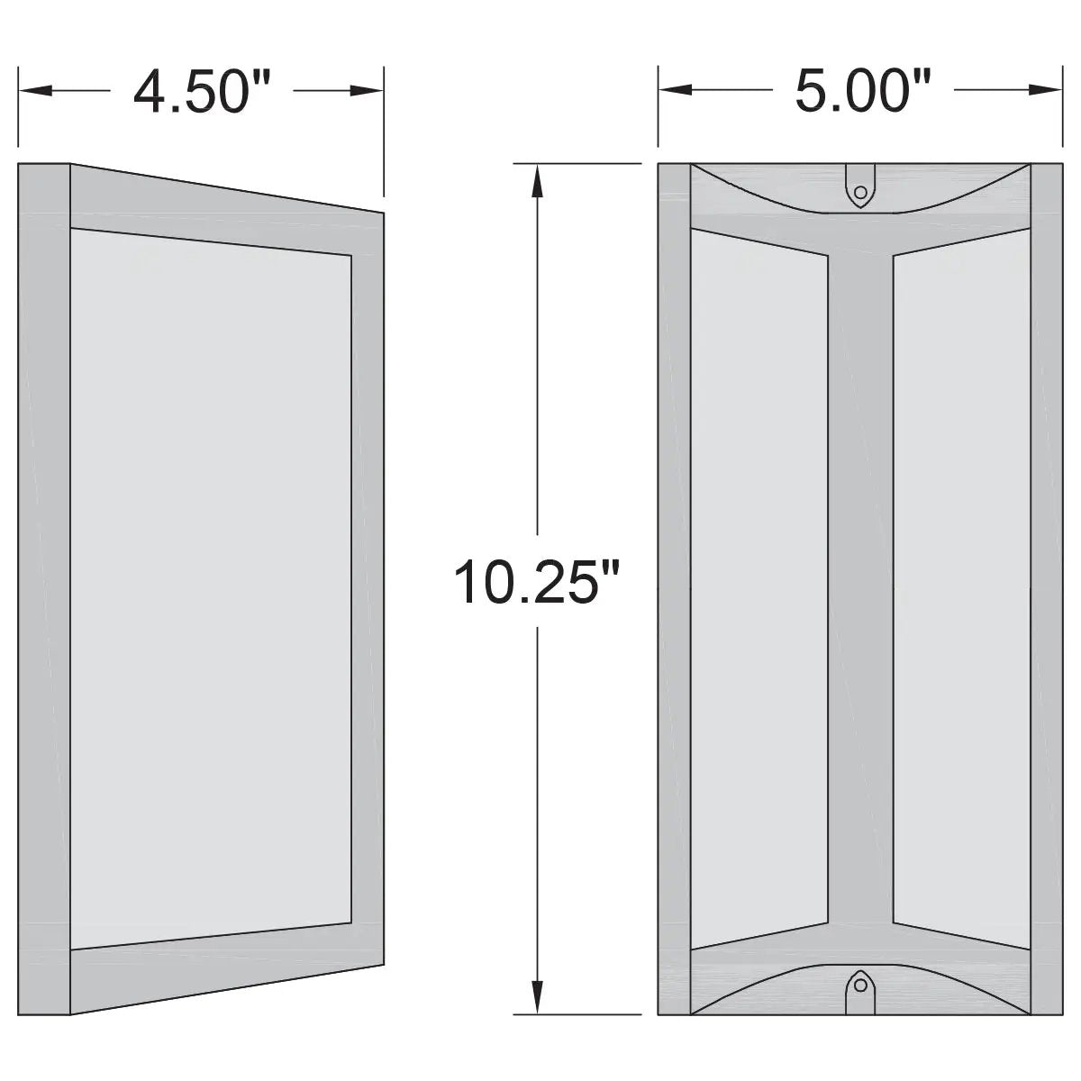 satin led wall mount