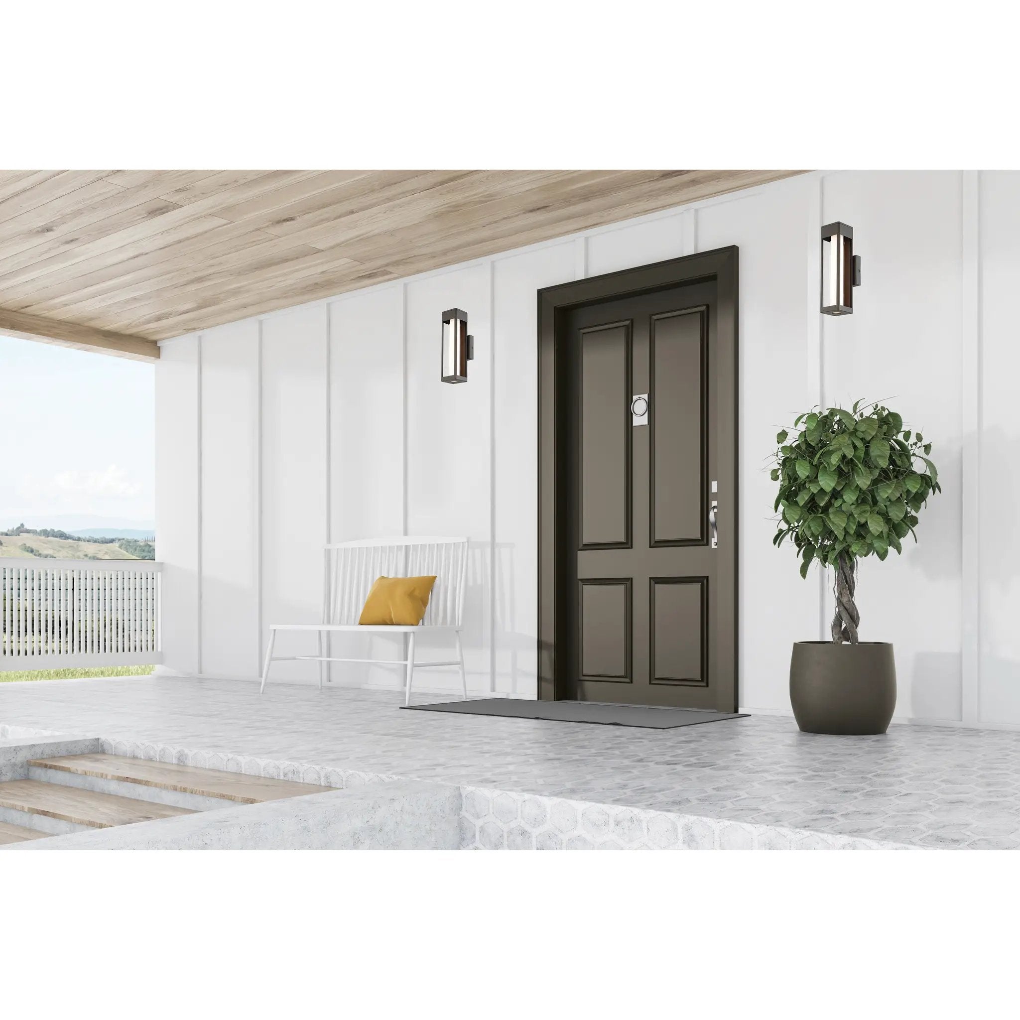 oil rubbed bronze led wall mount
