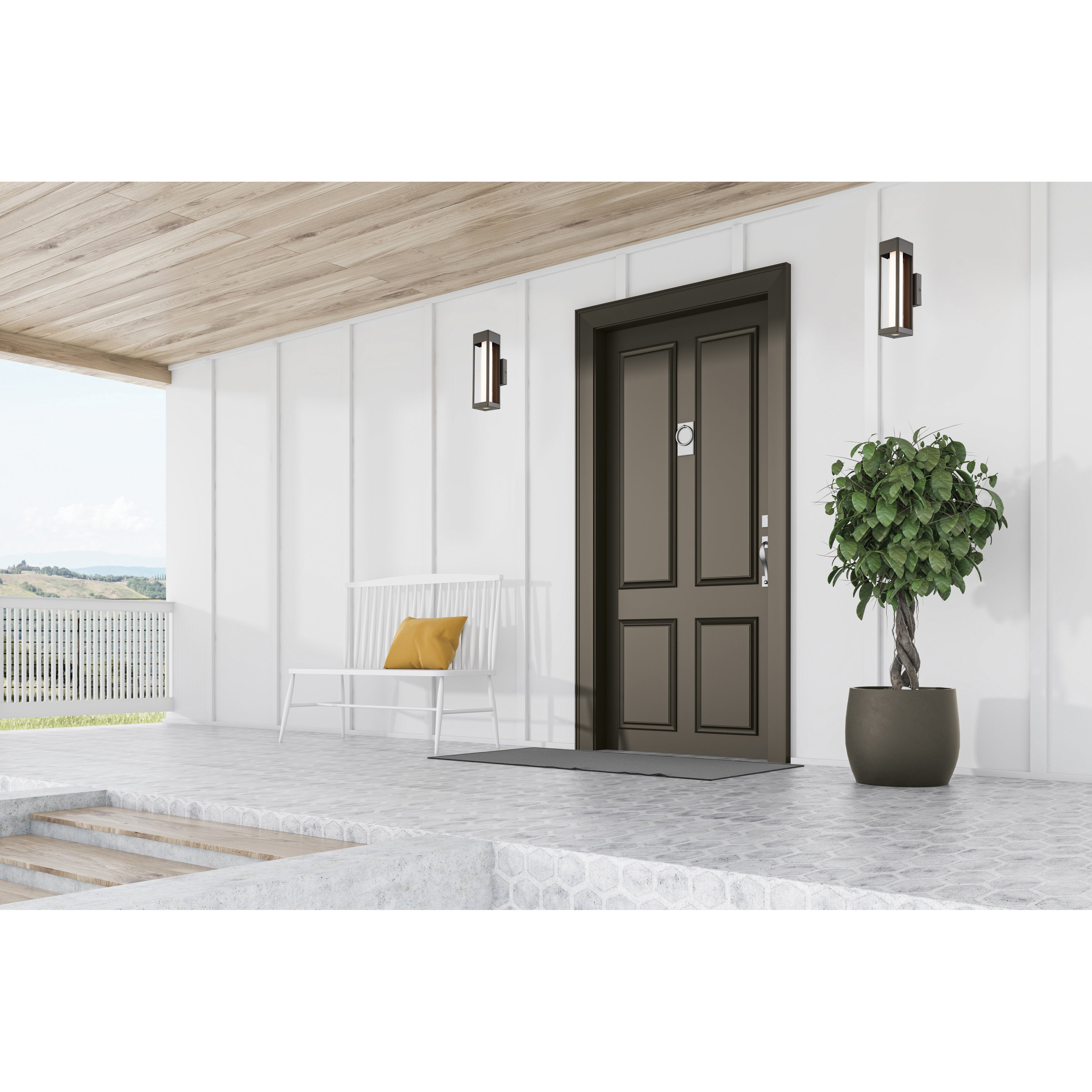 oil rubbed bronze led wall mount