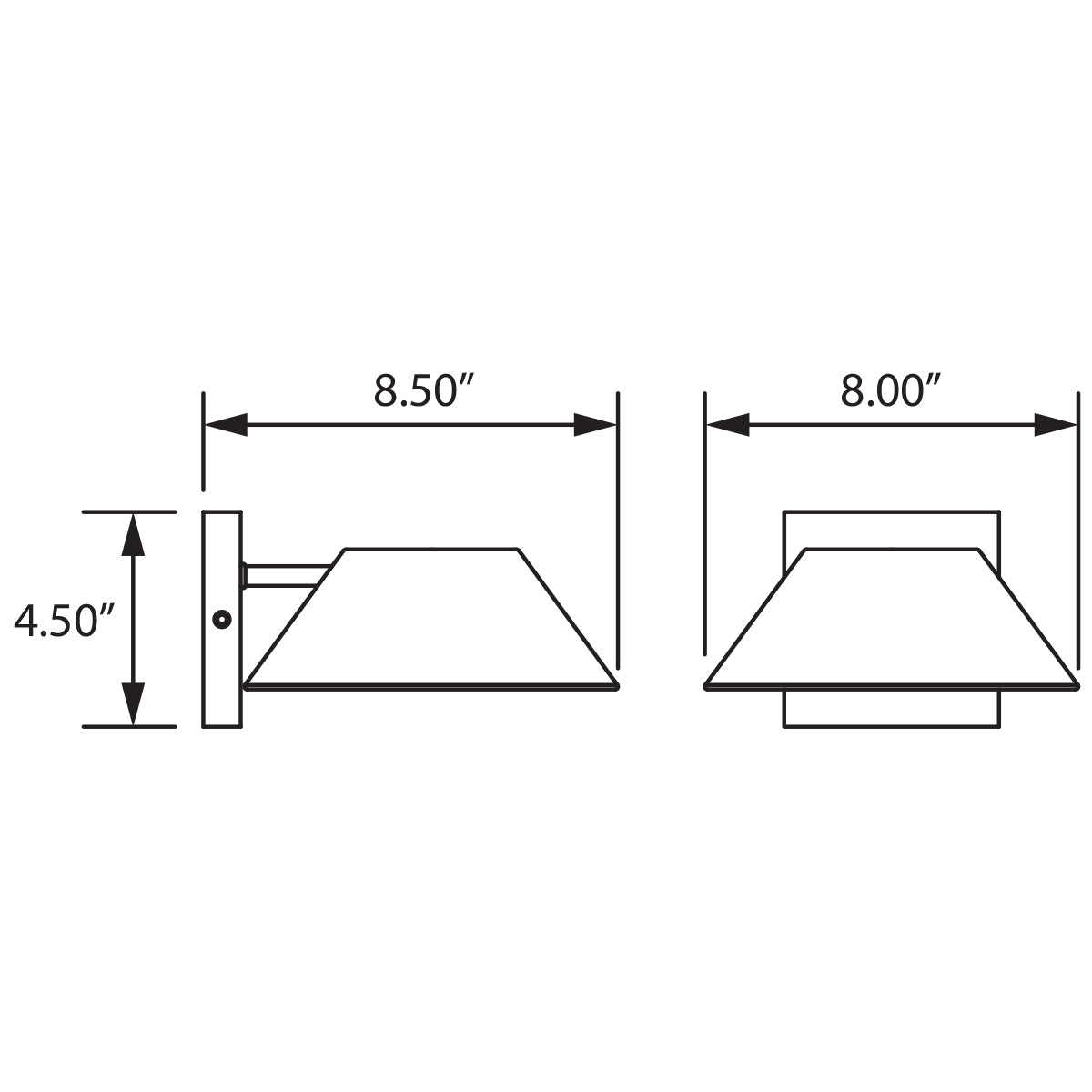 black led wall mount