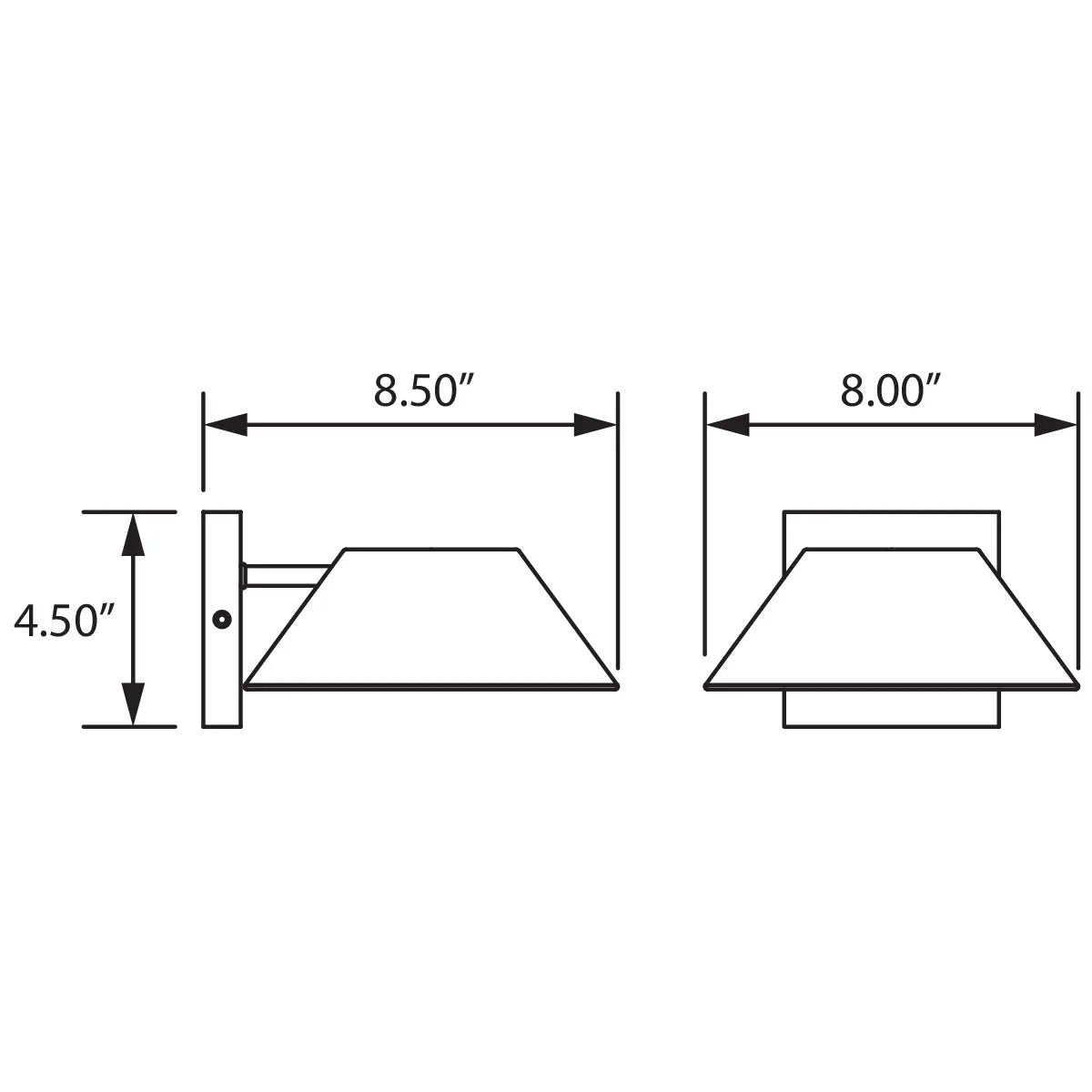black led wall mount