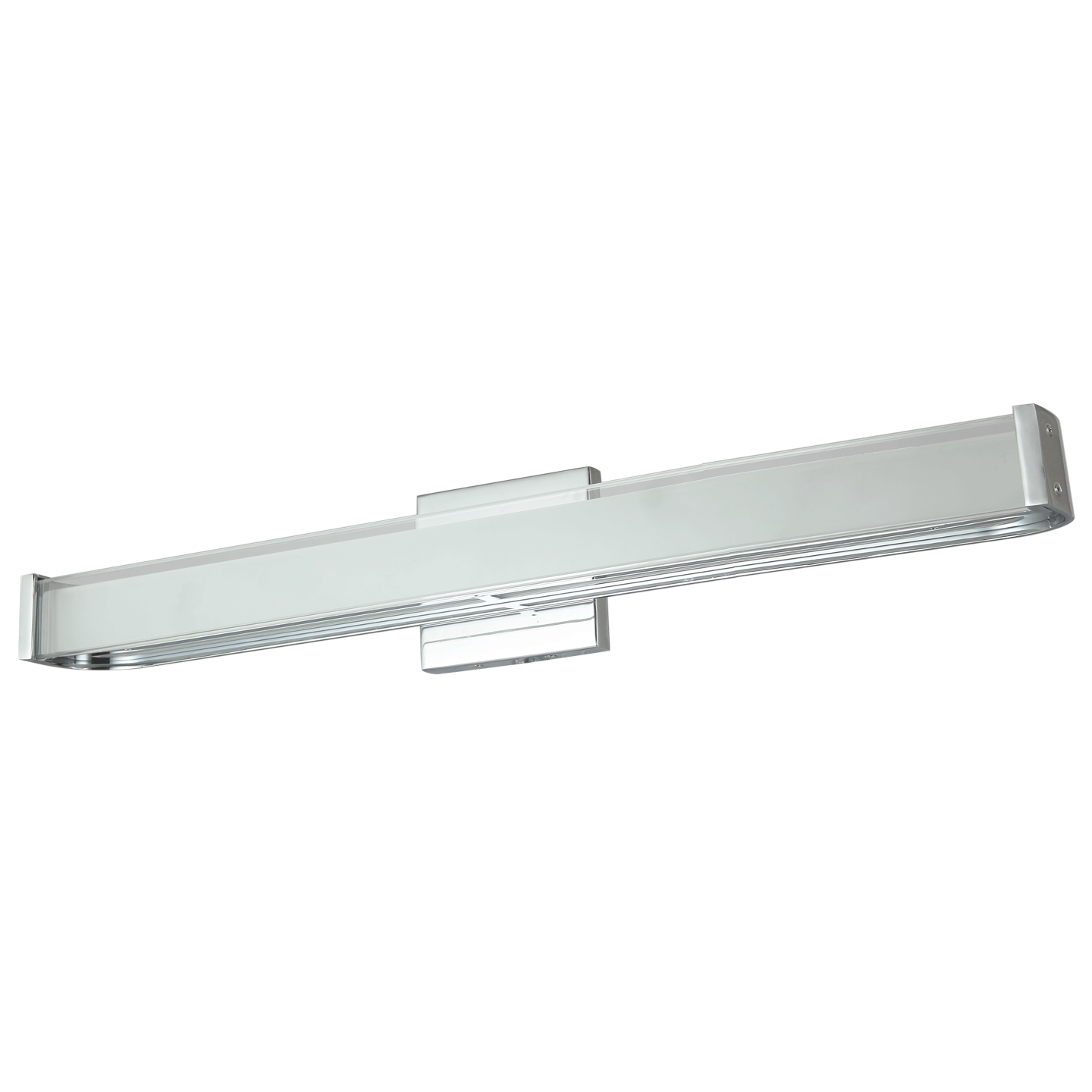 Abra Lighting Bend (l) Curved Metal Vanity with Frosted Glass Diffuser by Abra Lighting