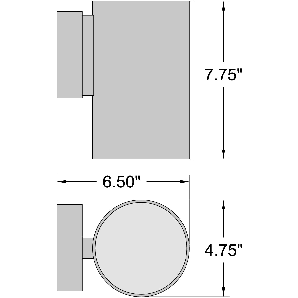 satin led wall mount
