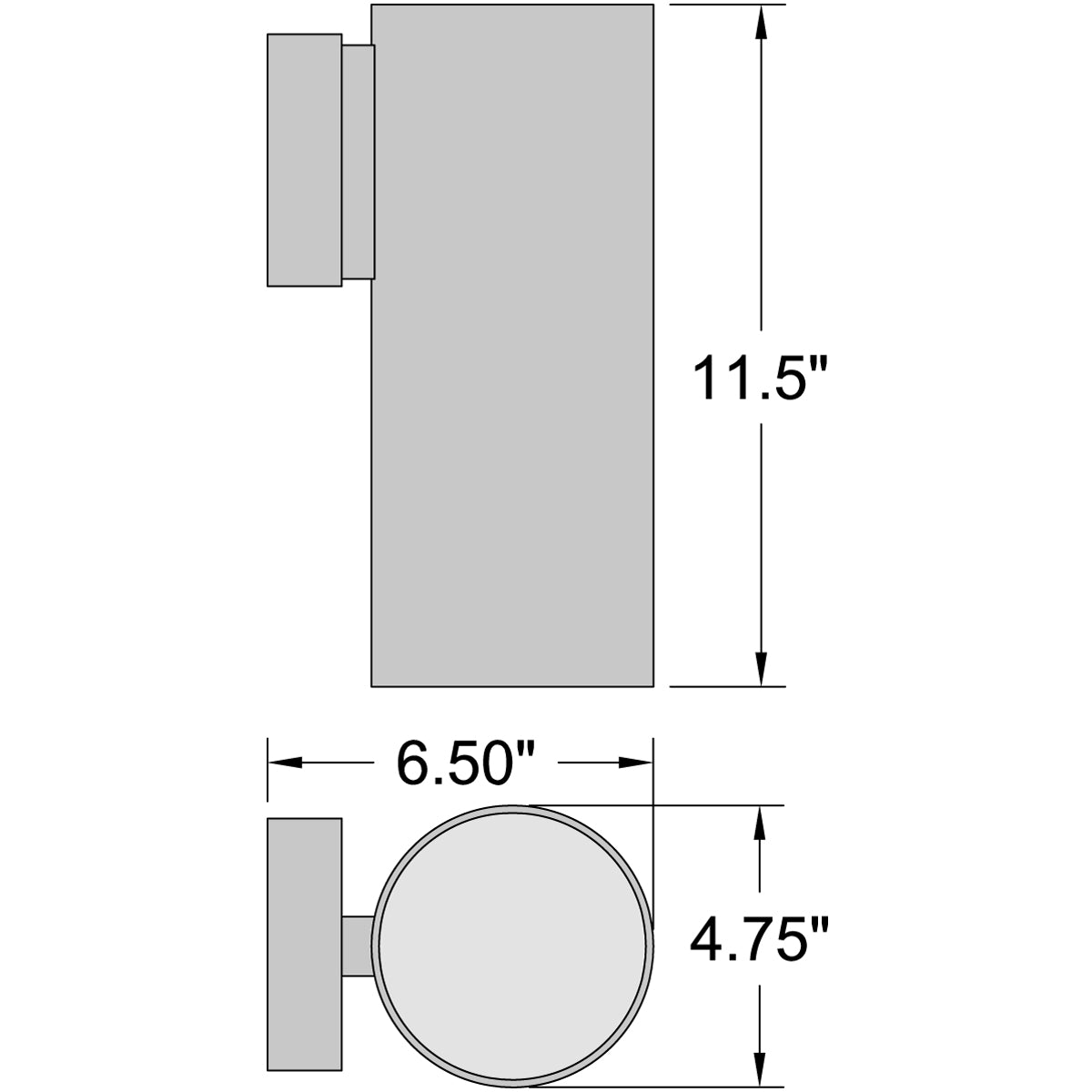 satin led wall mount