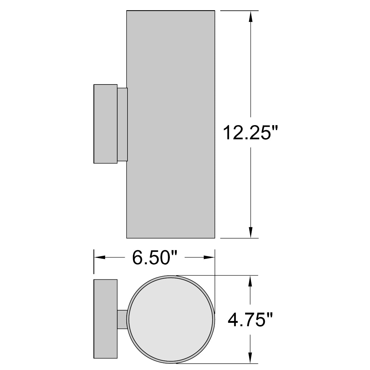 satin led wall mount