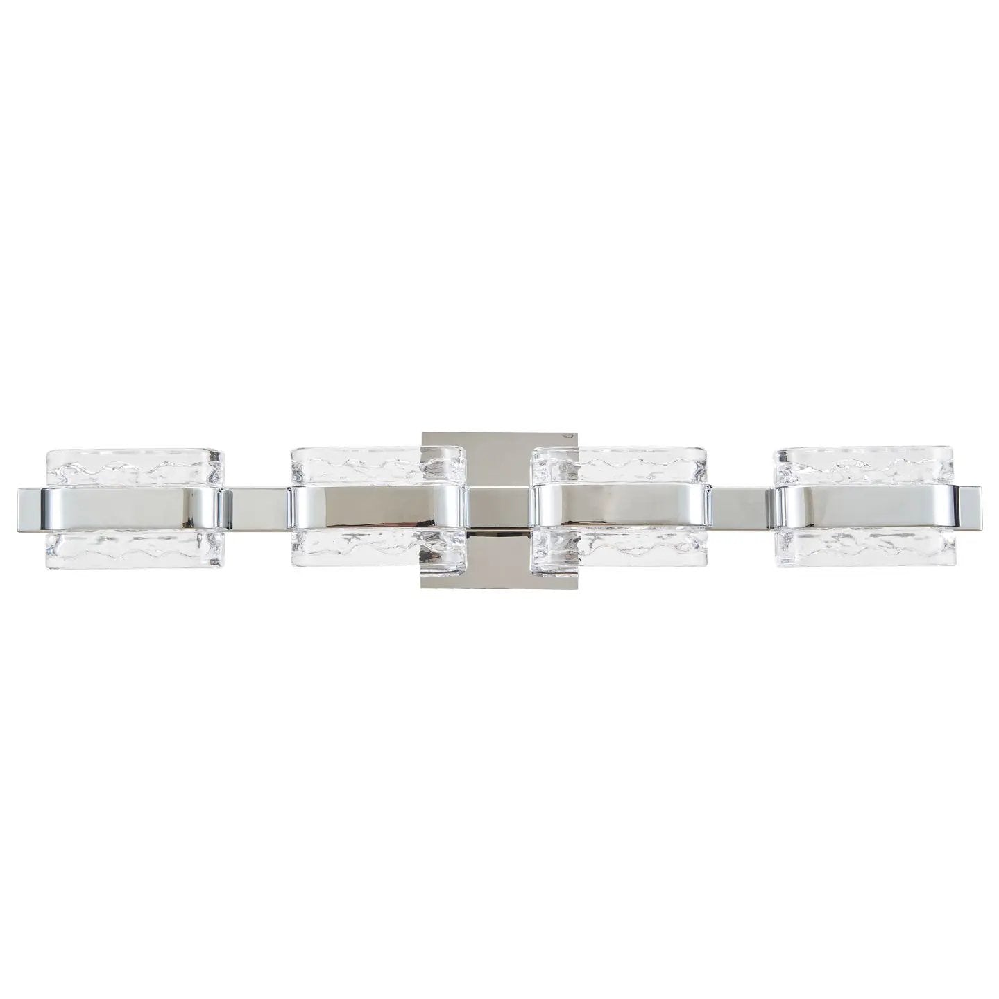 Abra Lighting JoJo 4-Lt Crystal Glass Vanity with movable Backplate by Abra Lighting