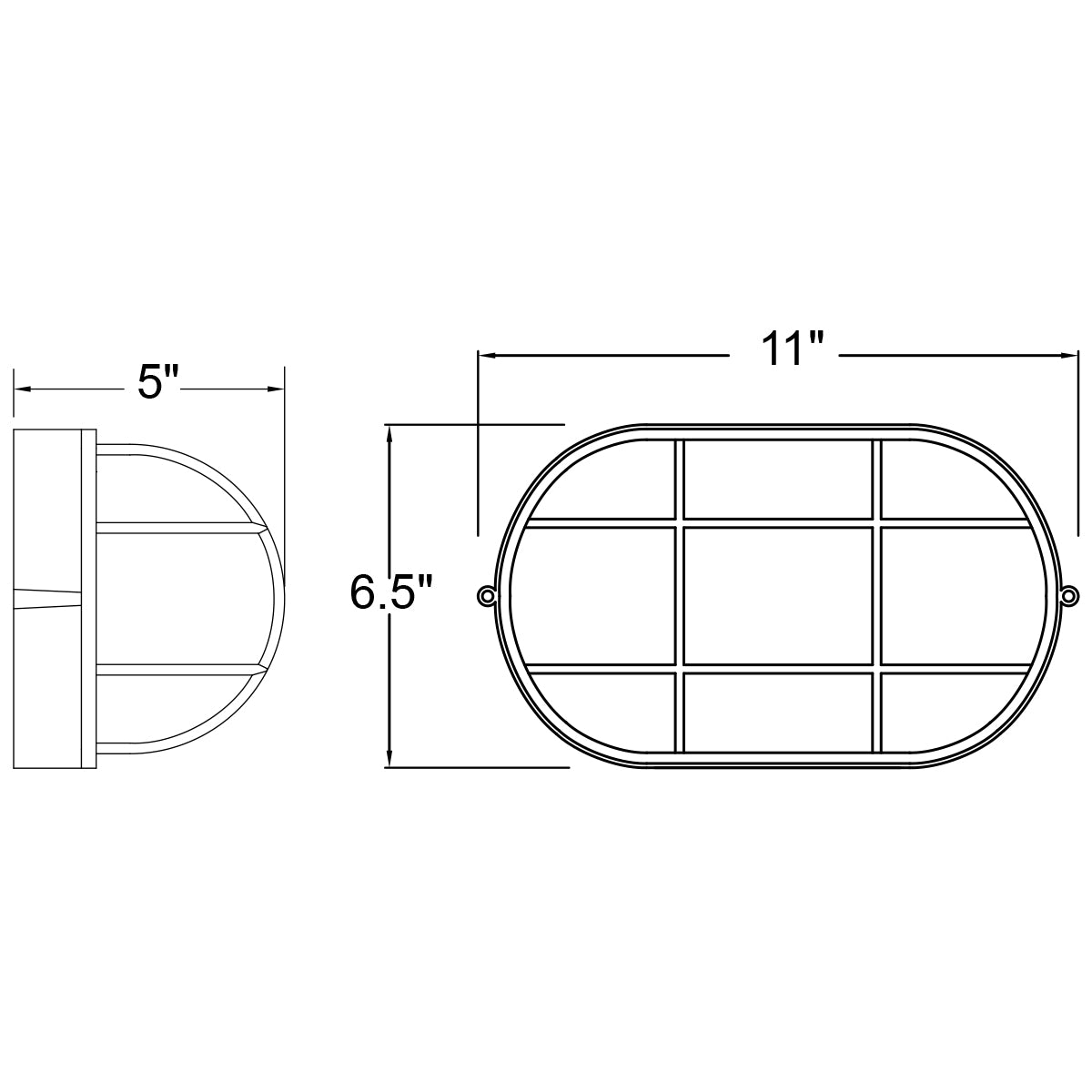 black outdoor bulkhead