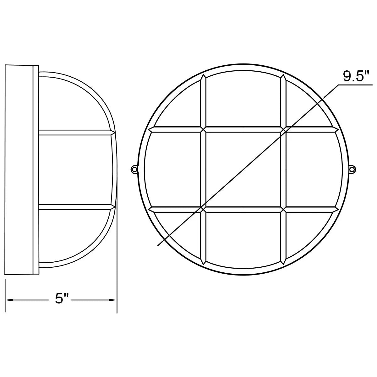 White outdoor bulkhead