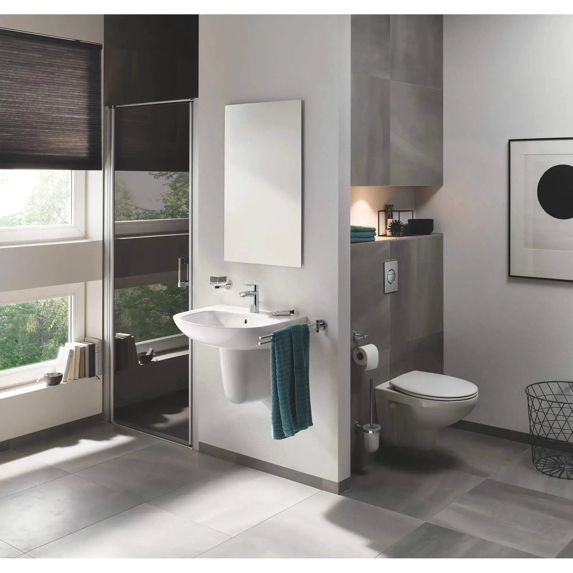 chrome towel bar