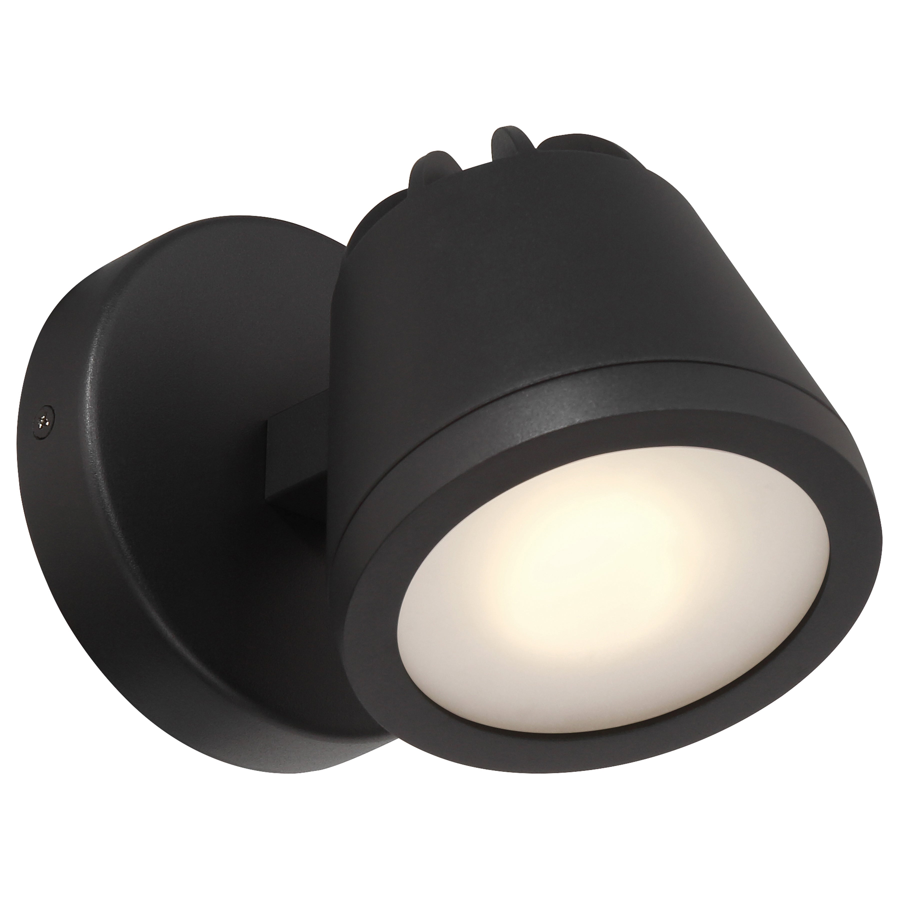 black outdoor adjustable light