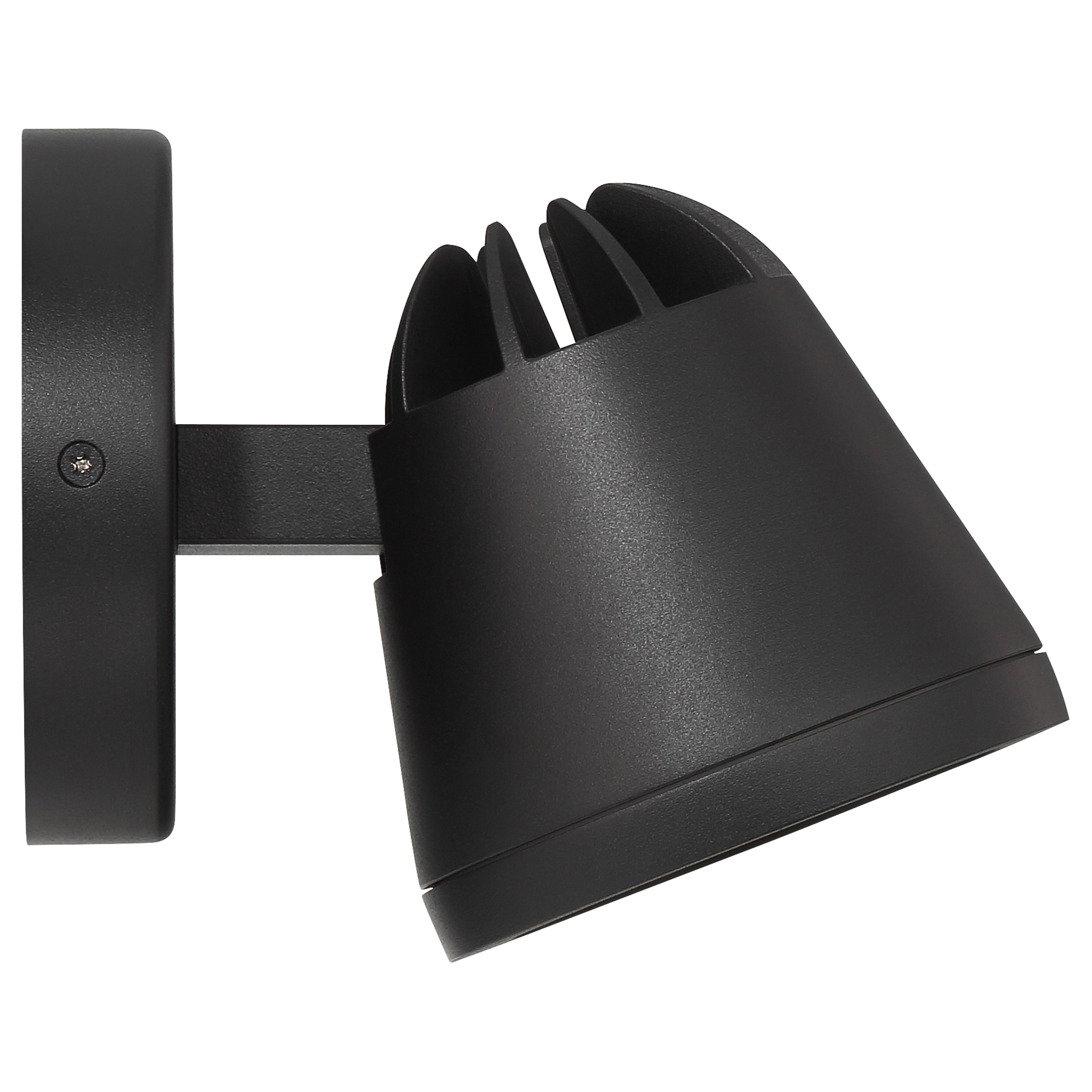 black outdoor adjustable light