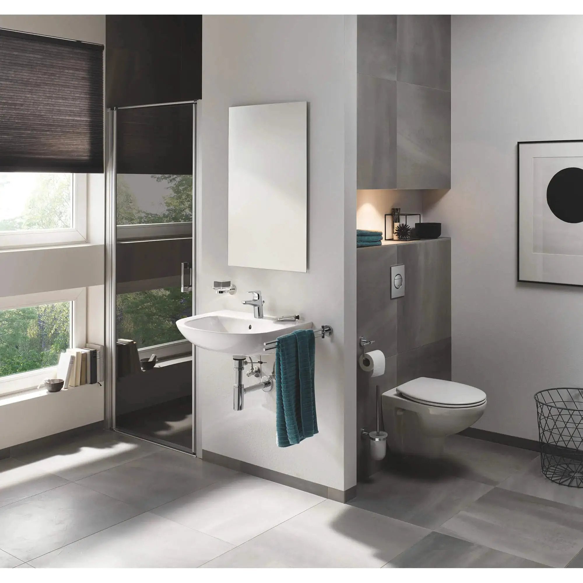 chrome towel bar