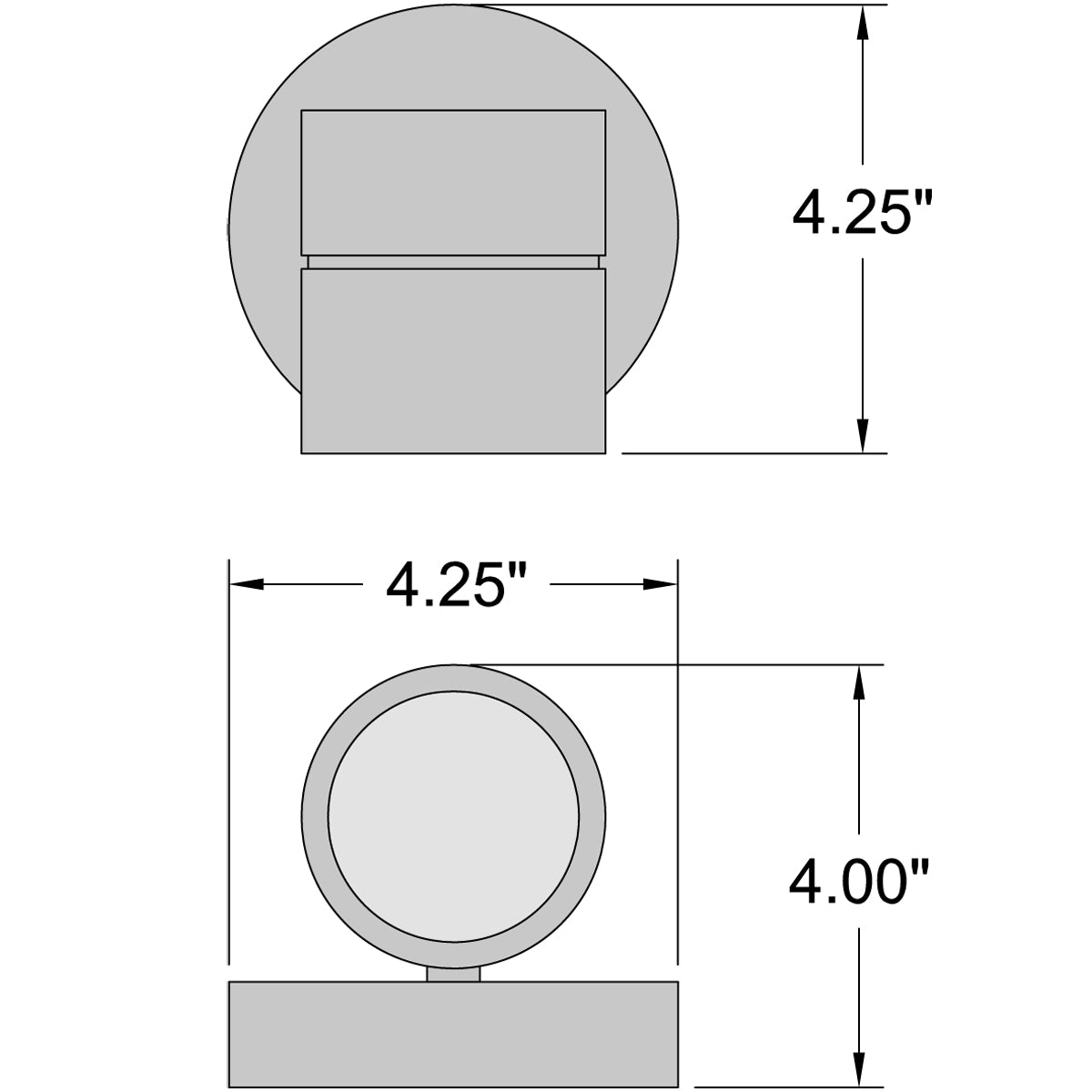 bronze led wall mount