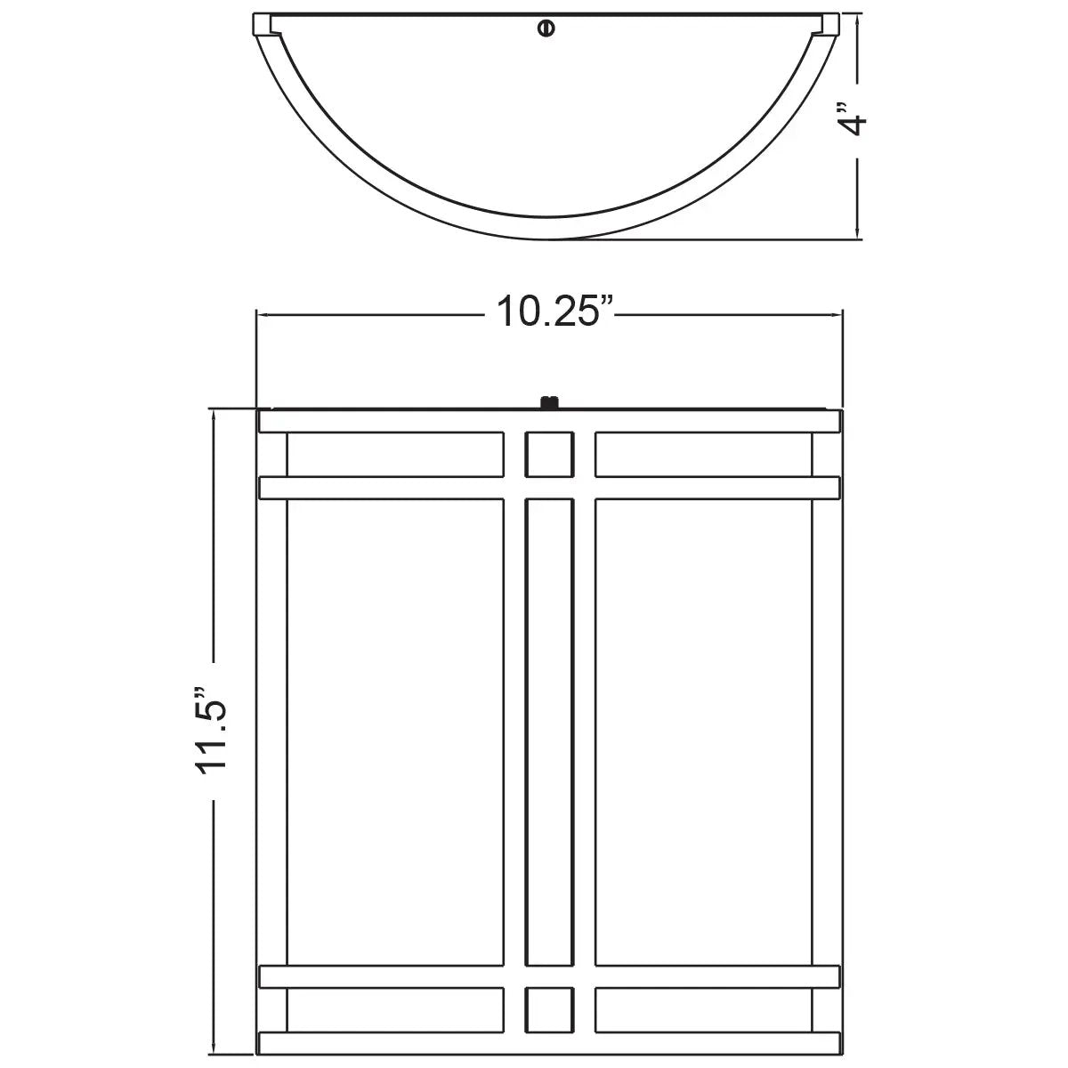 bronze outdoor wallmount