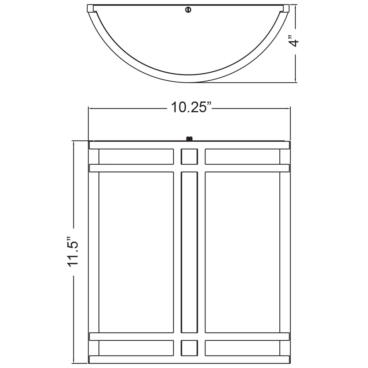 bronze outdoor wallmount