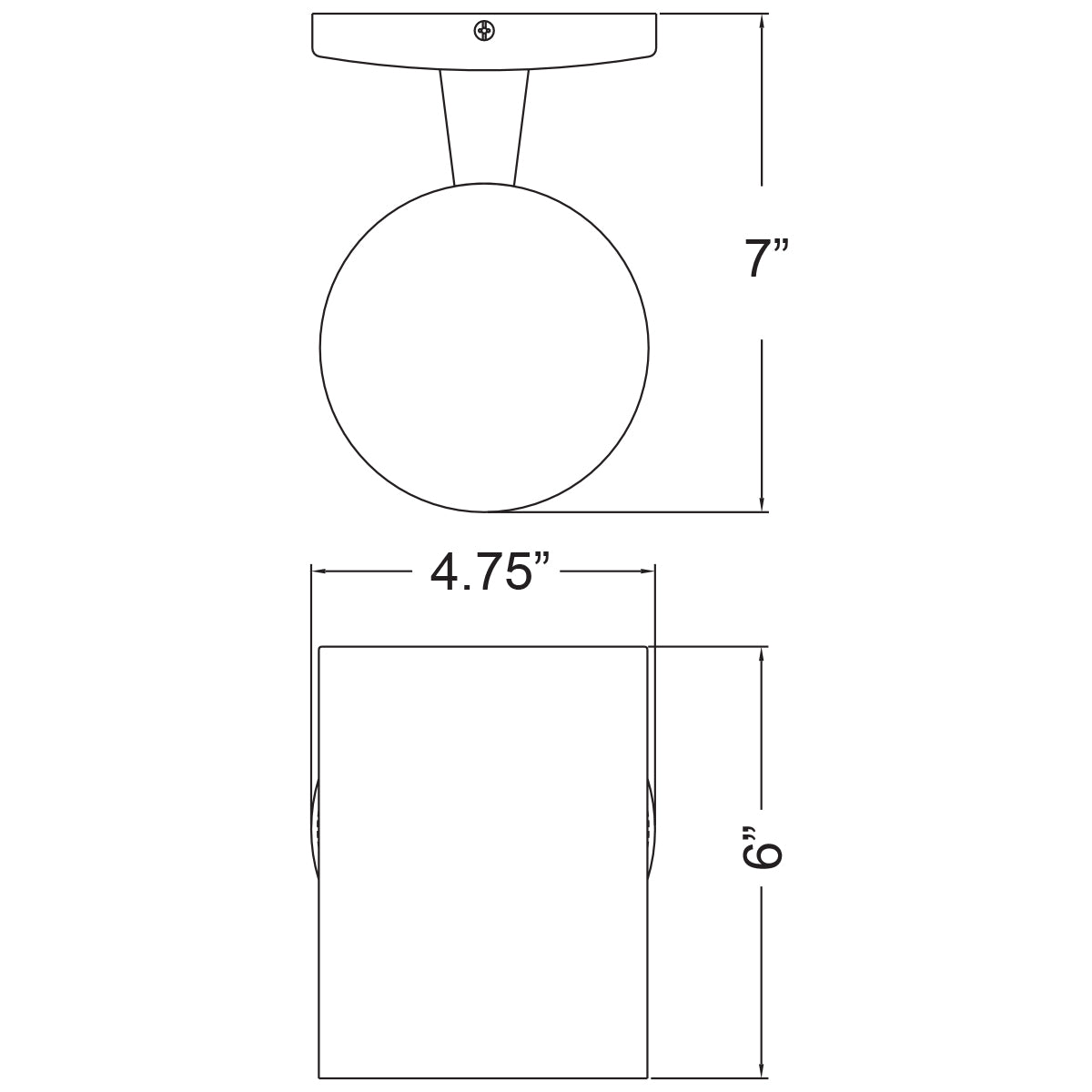 black led flush mount