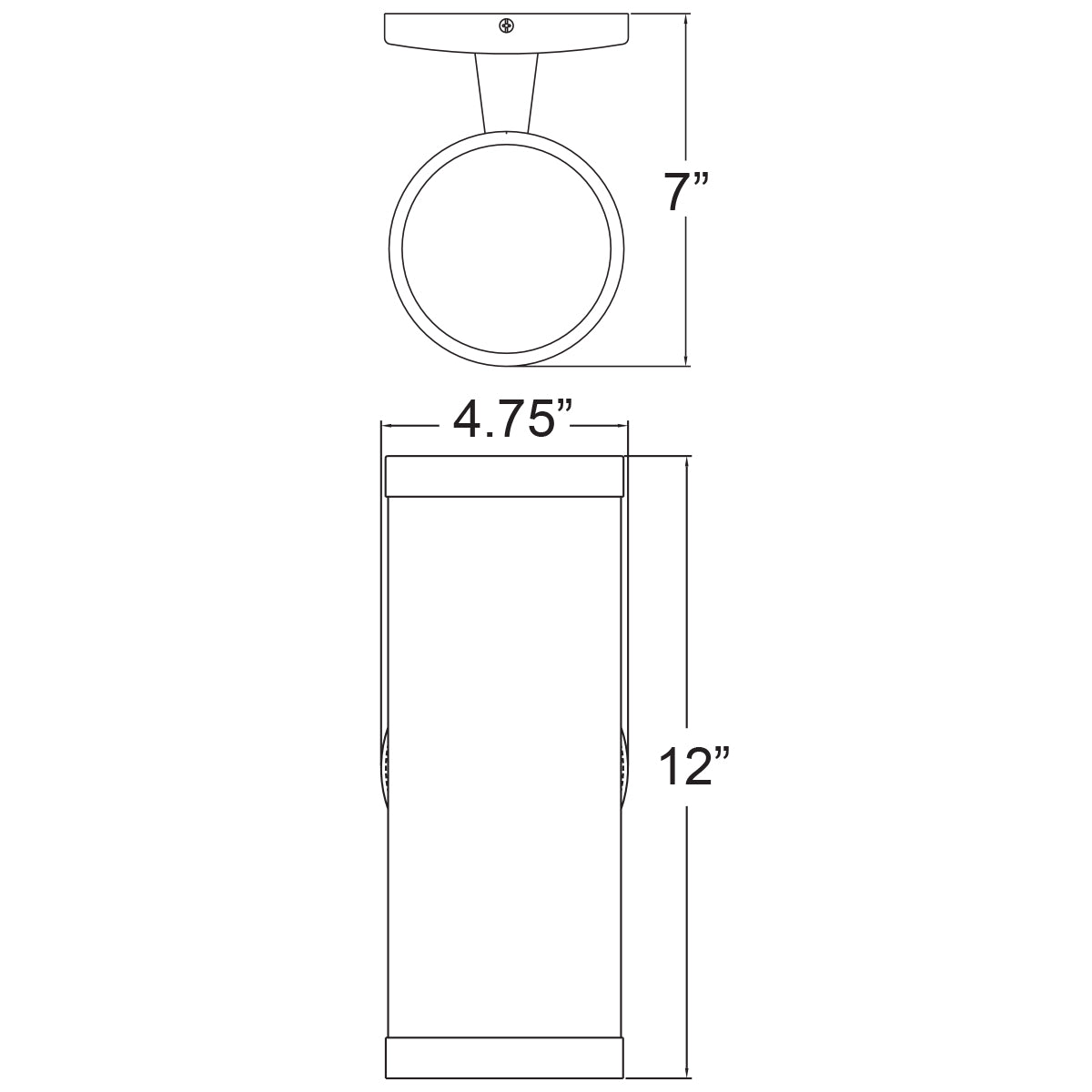 bronze outdoor wallmount