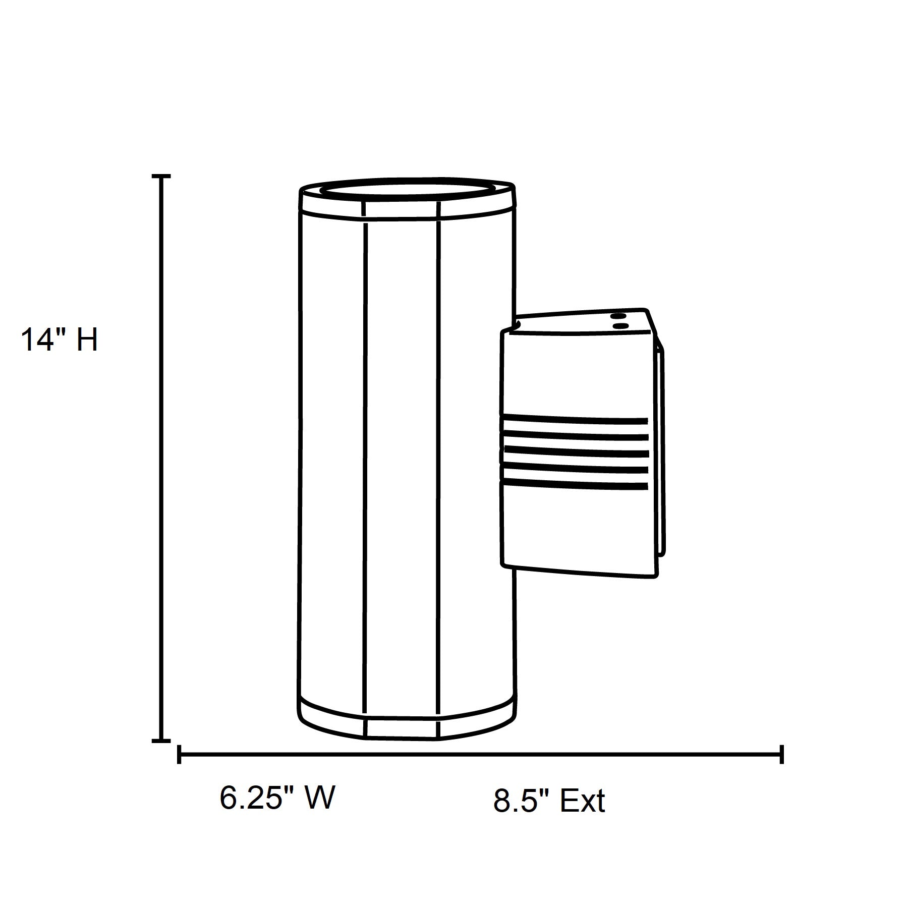 bronze led wall mount