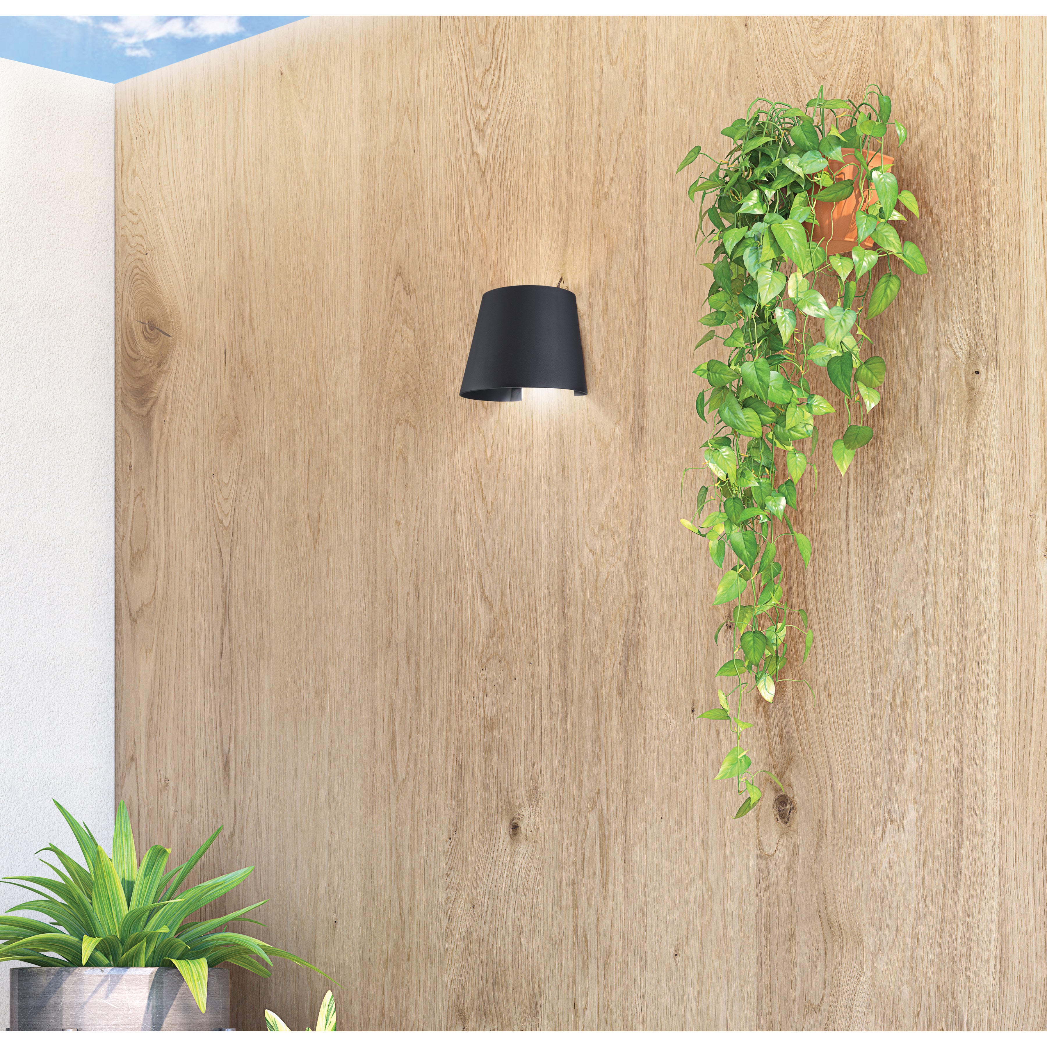 black led wall mount