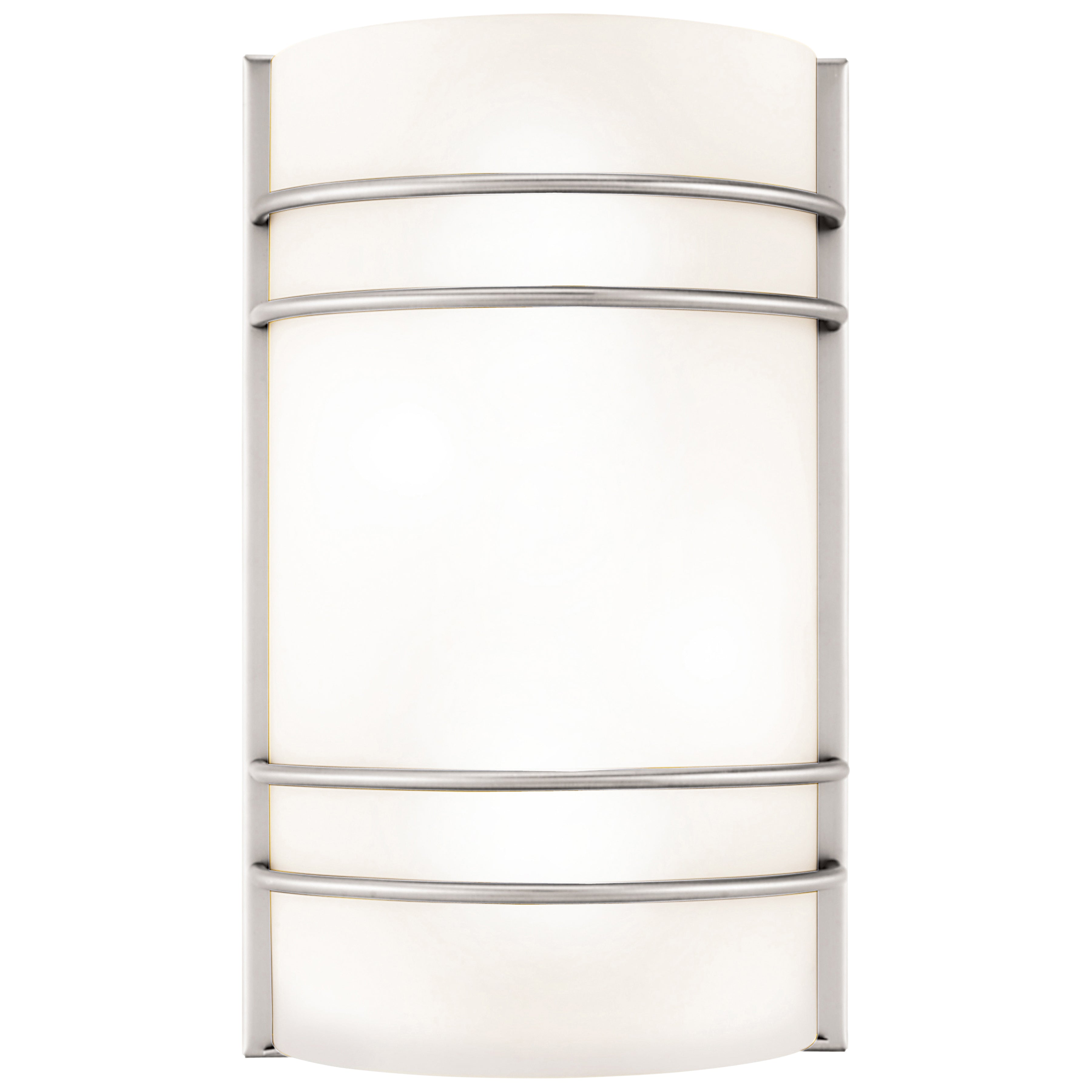brushed steel wall sconce