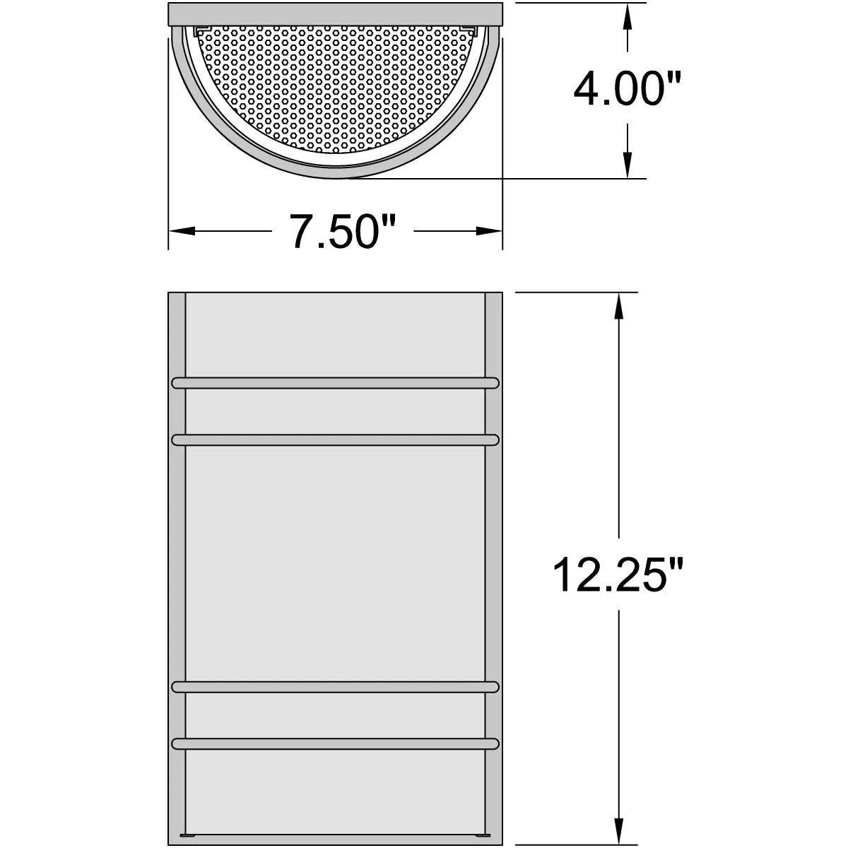 brushed steel wall sconce