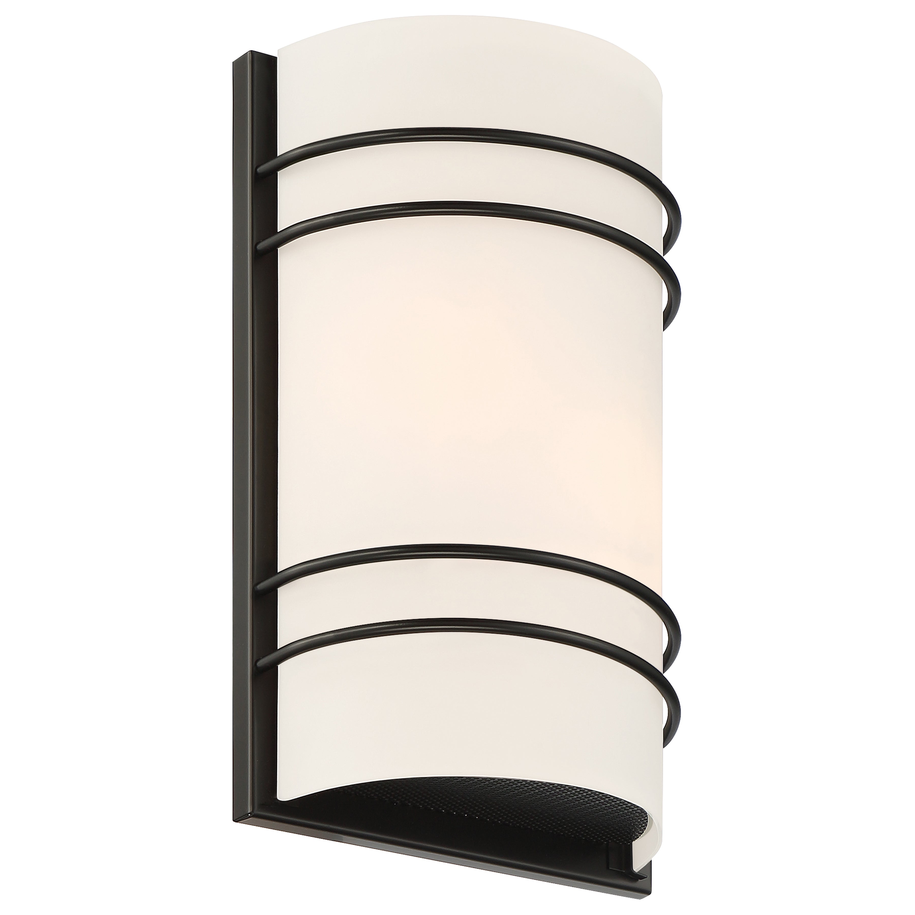 matte black led wall sconce