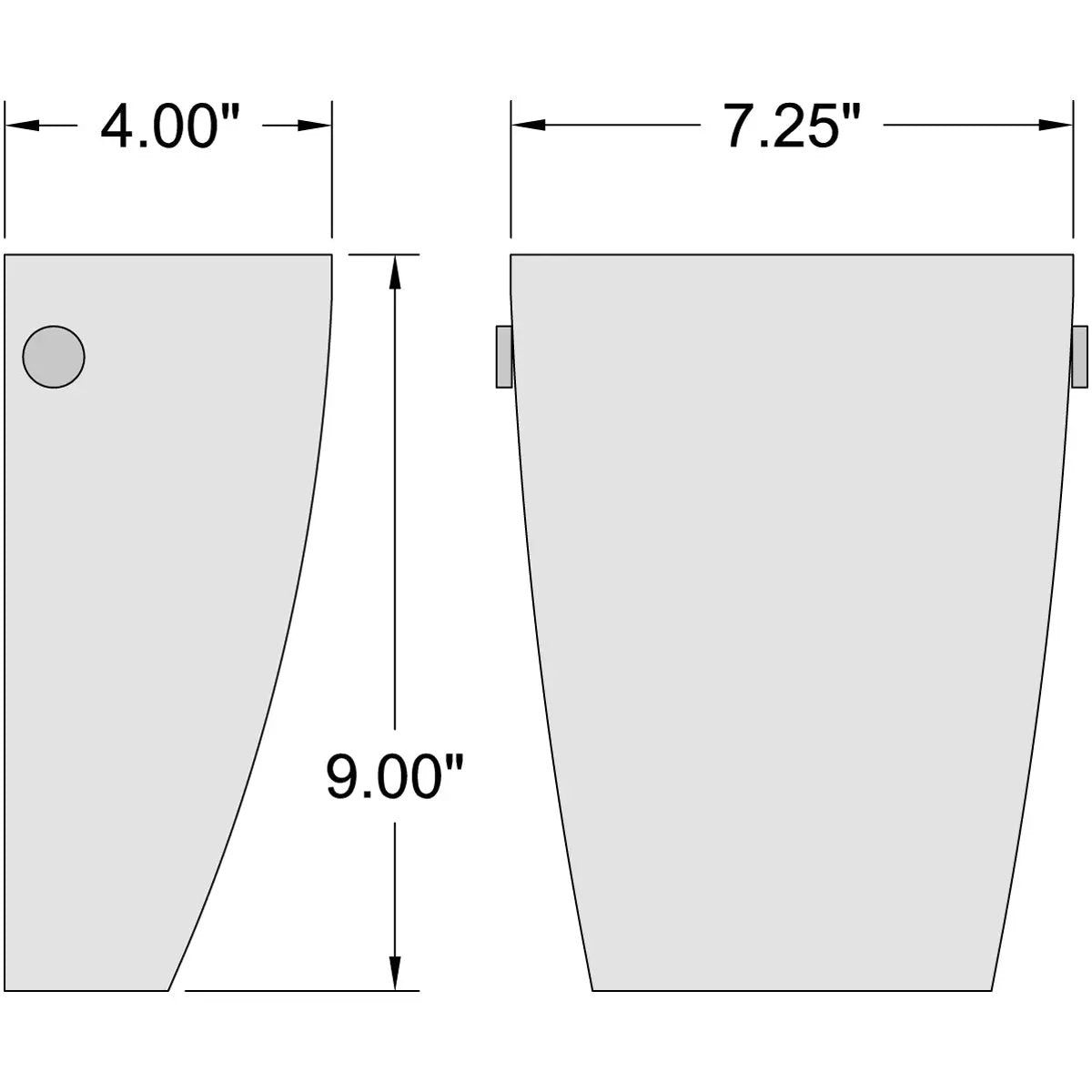 brushed steel led wall sconce