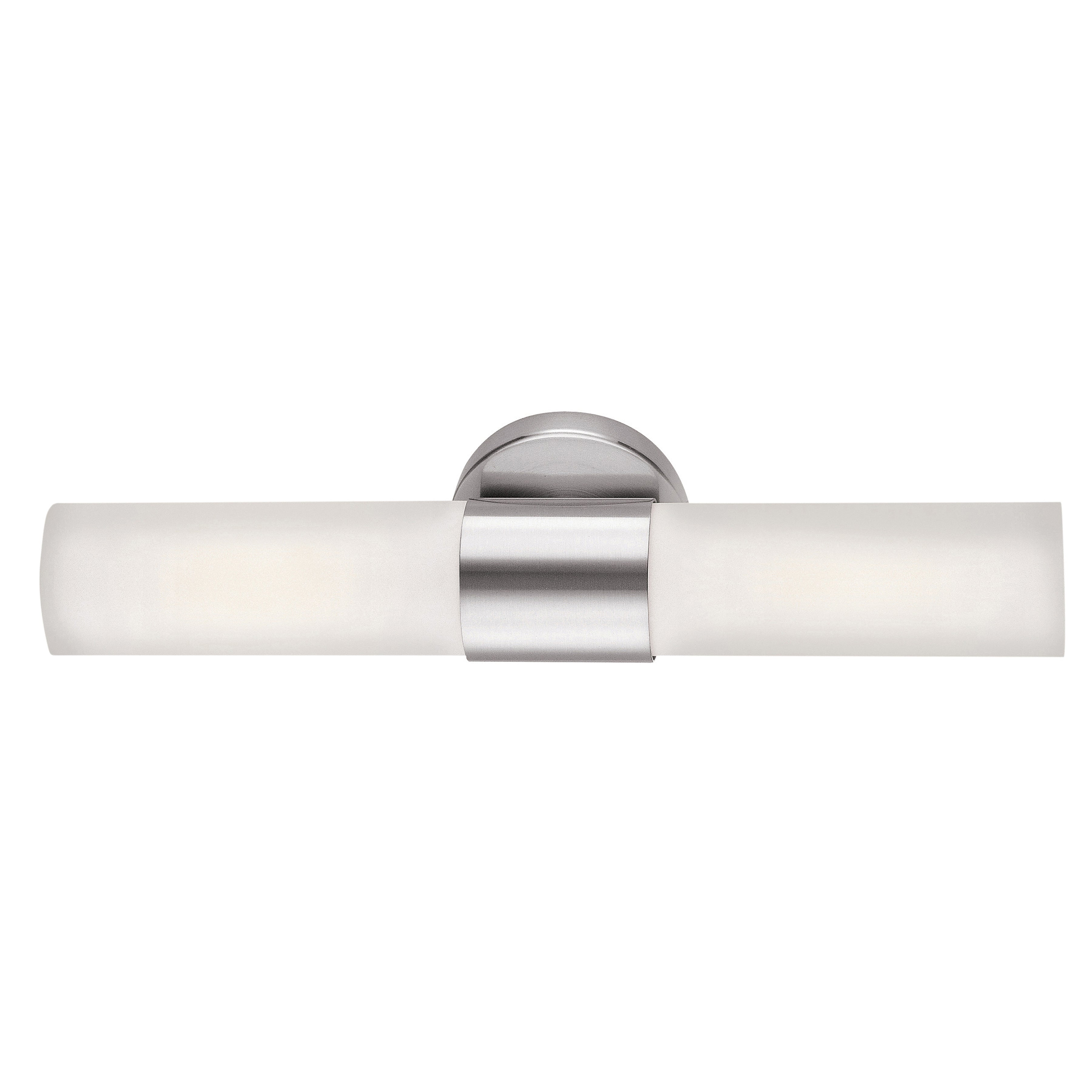 brushed steel wall sconce
