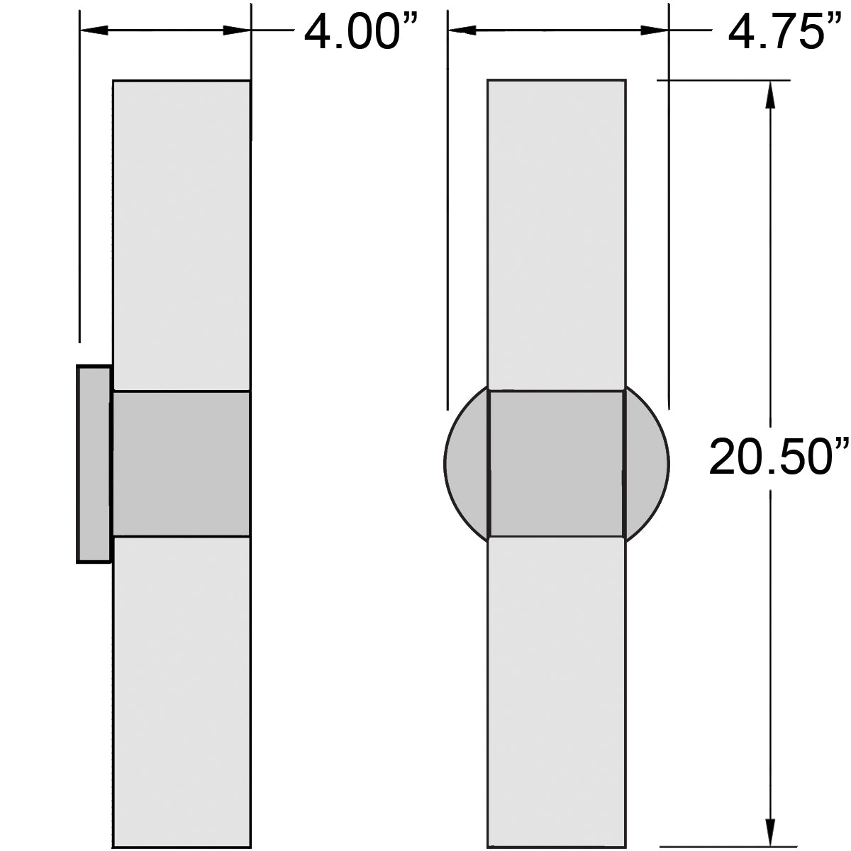 brushed steel wall sconce