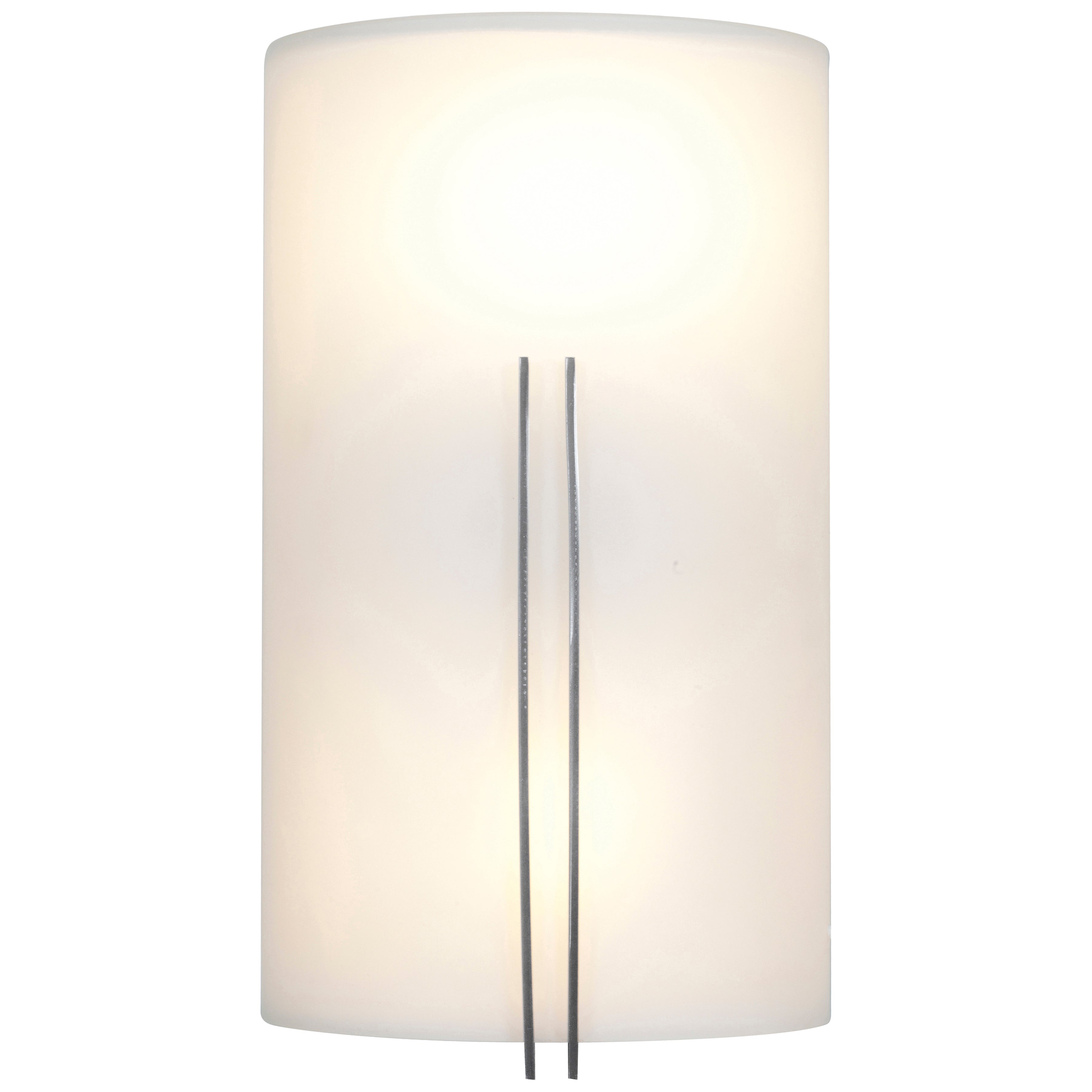 brushed steel wall sconce