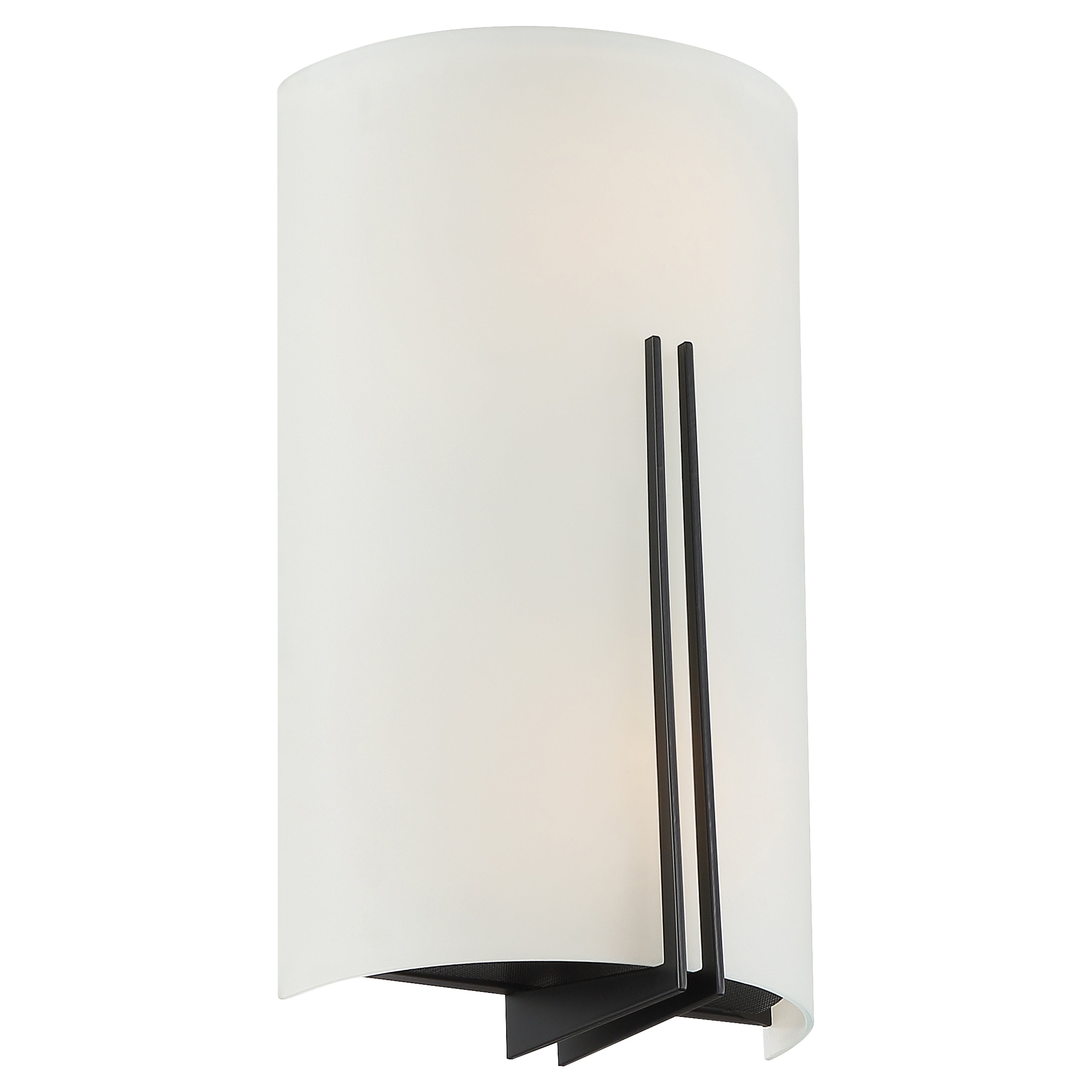 brushed steel led wall sconce