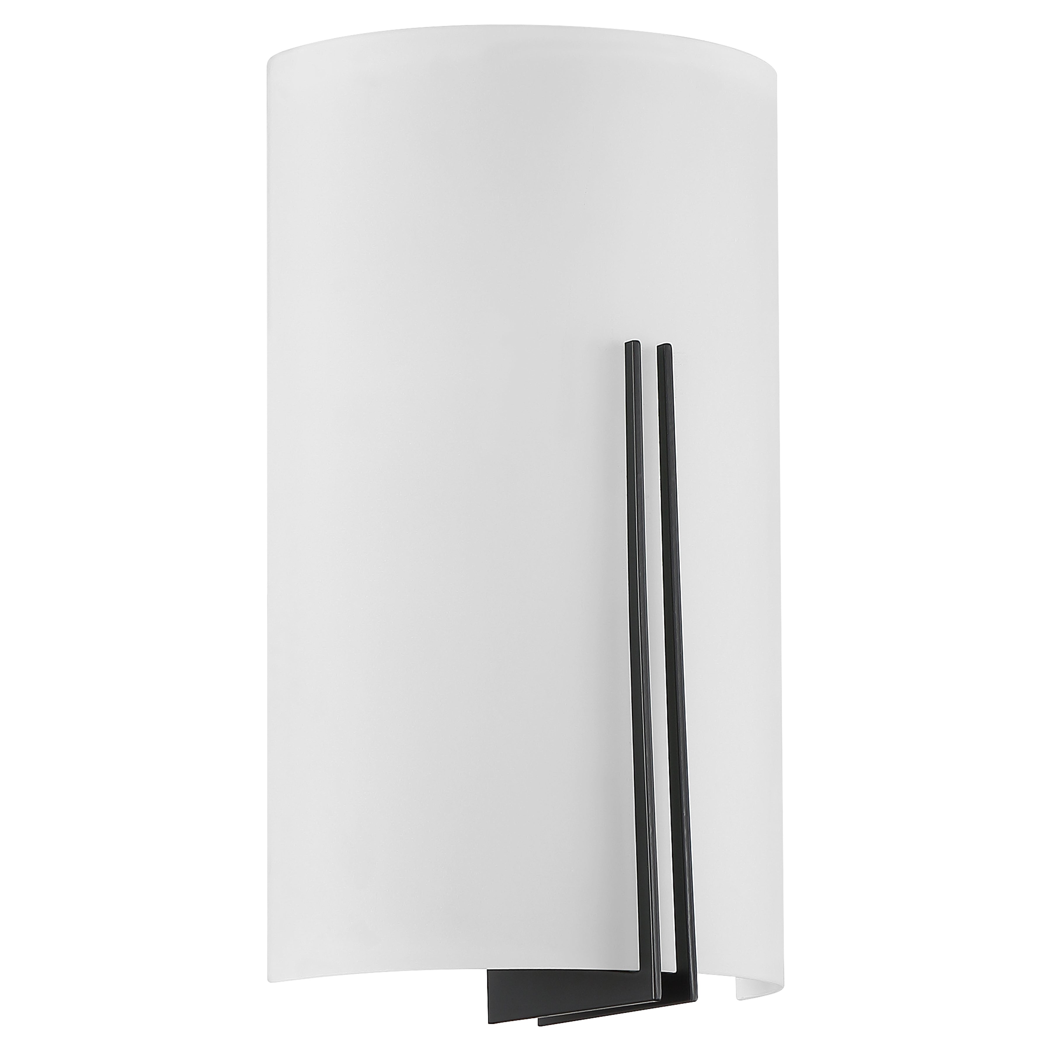 brushed steel led wall sconce