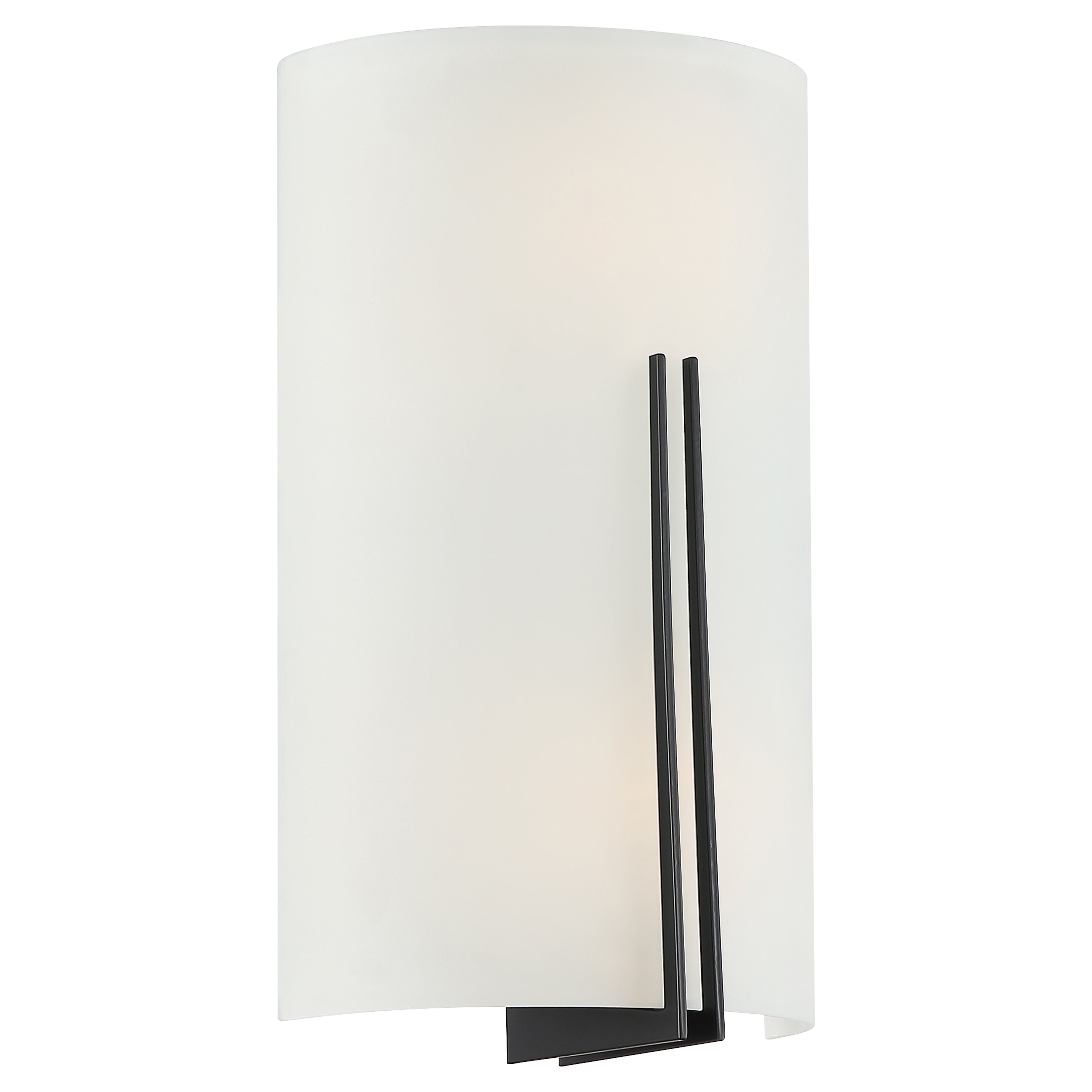 brushed steel led wall sconce