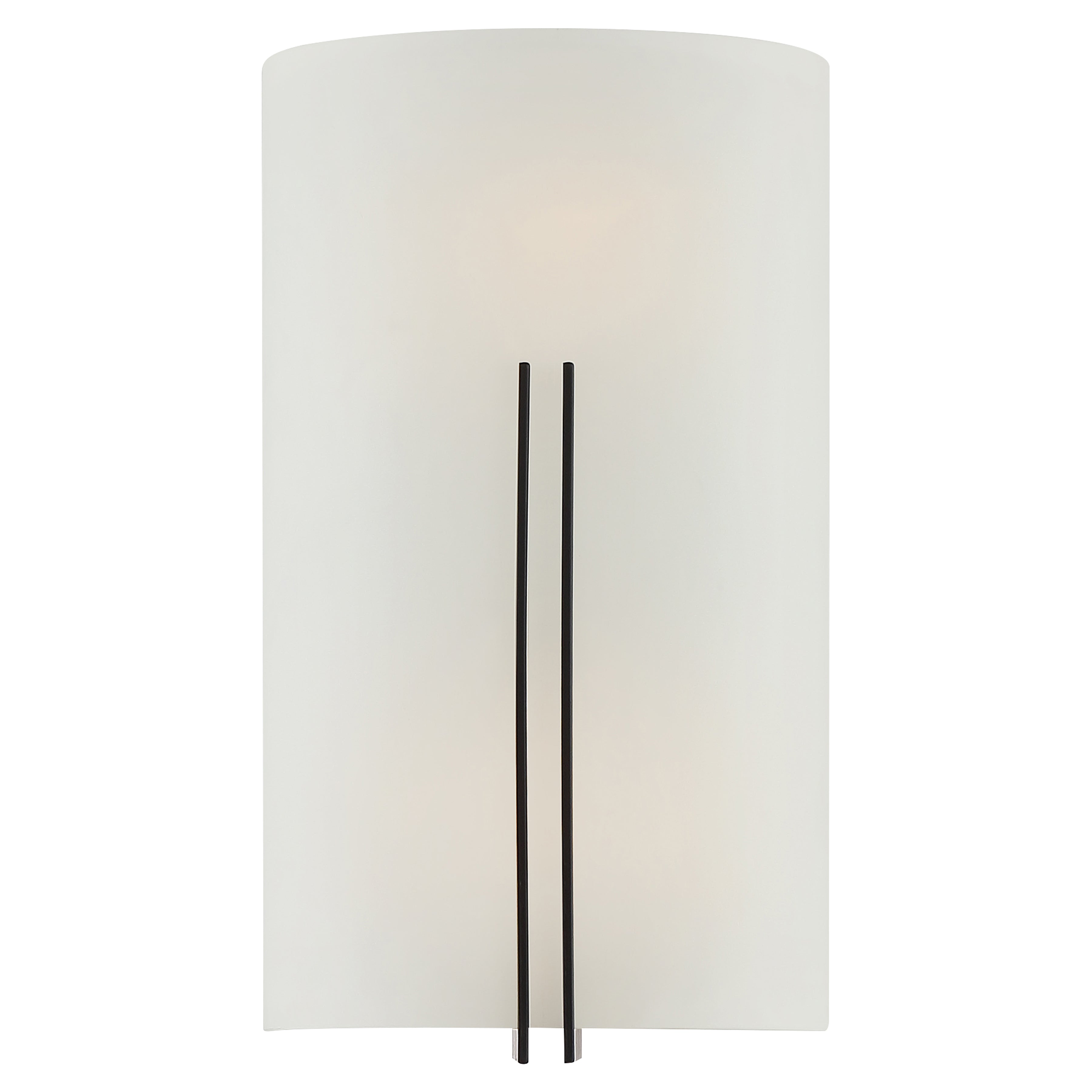 brushed steel led wall sconce