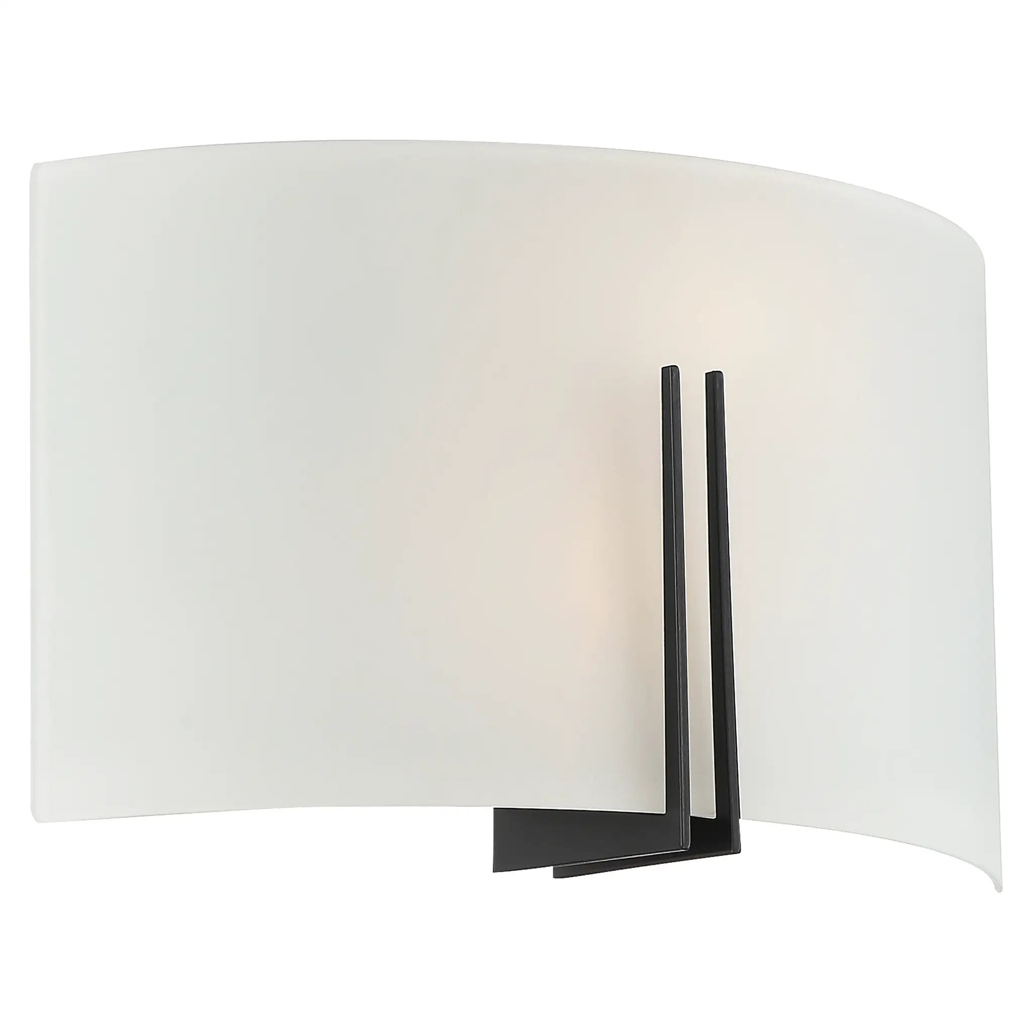brushed steel led wall sconce