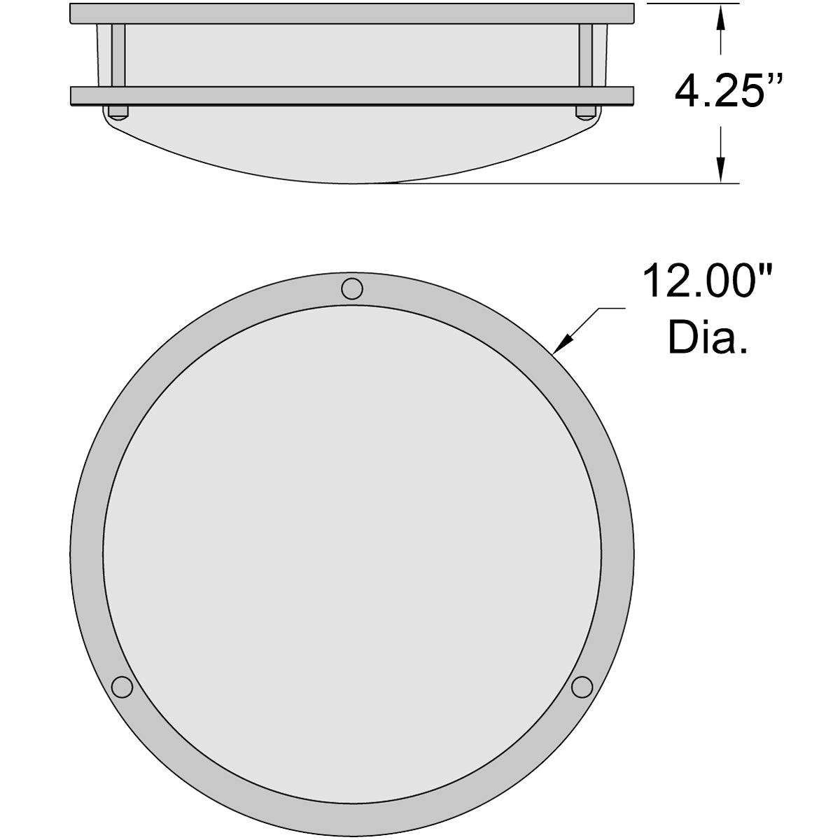 brushed steel led flush mount