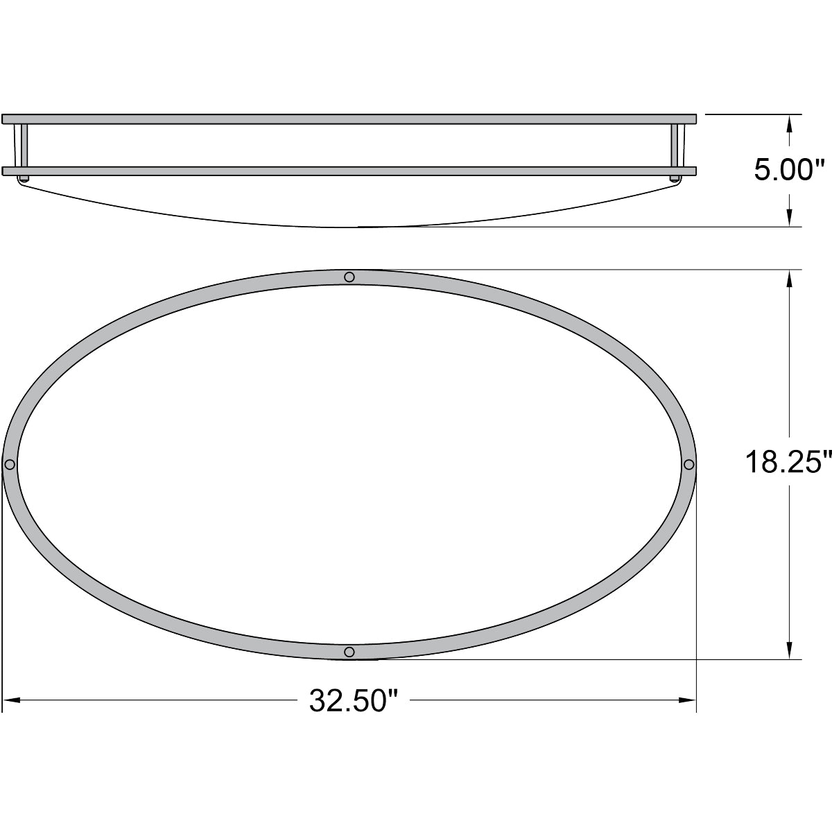 chrome led flush mount