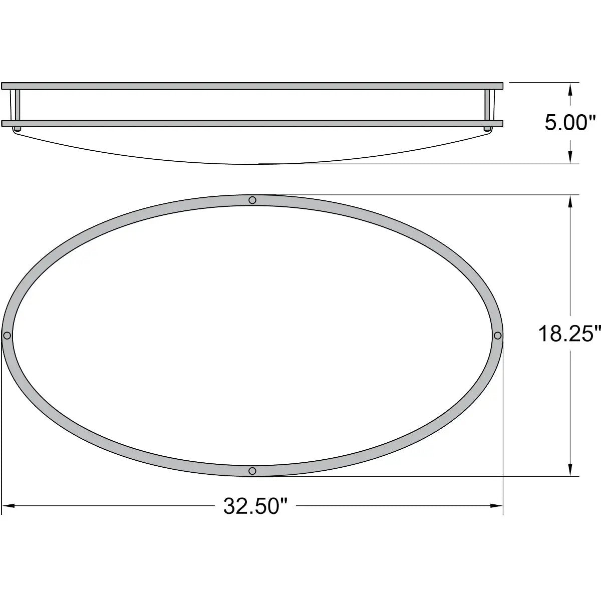 chrome led flush mount