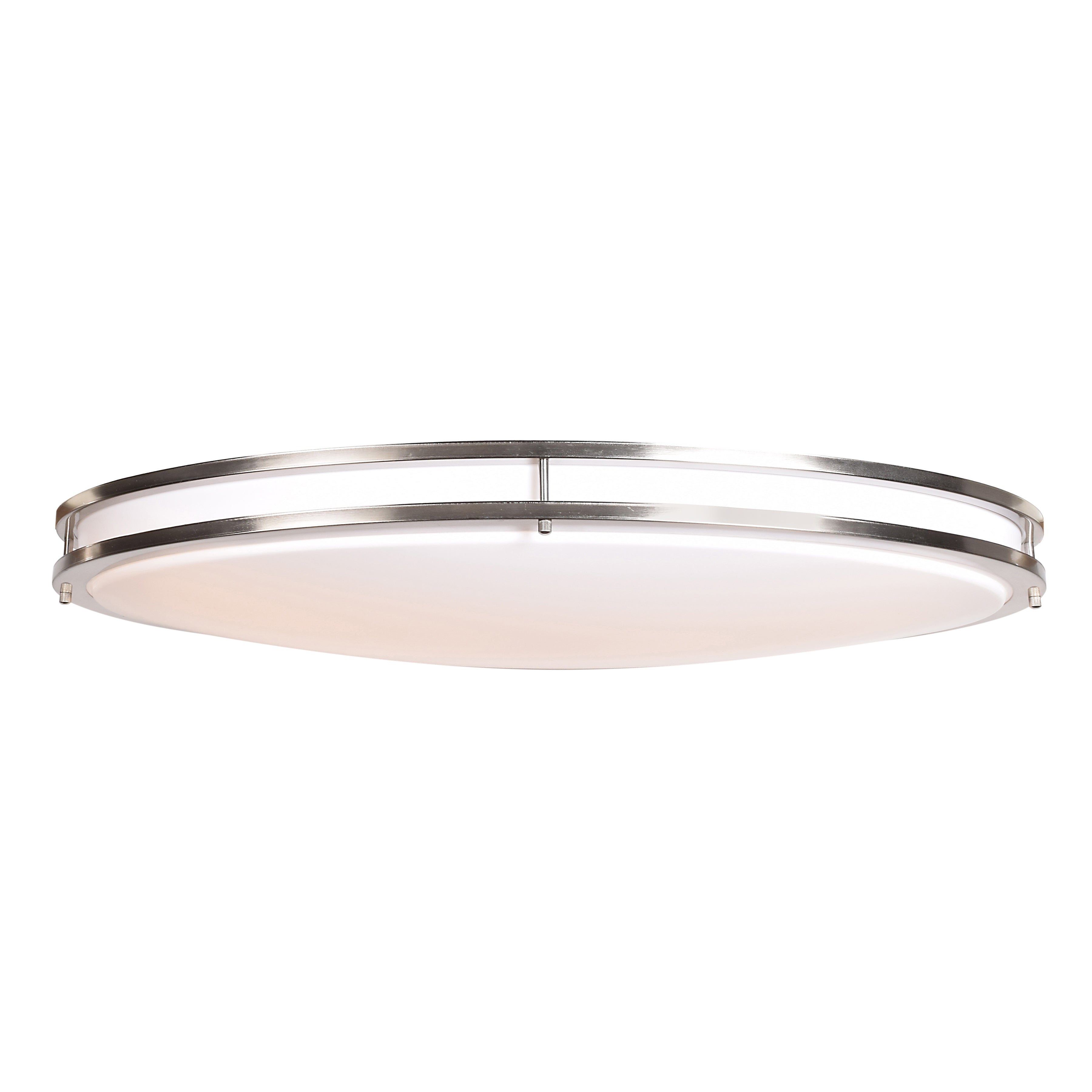 brushed steel led flush mount