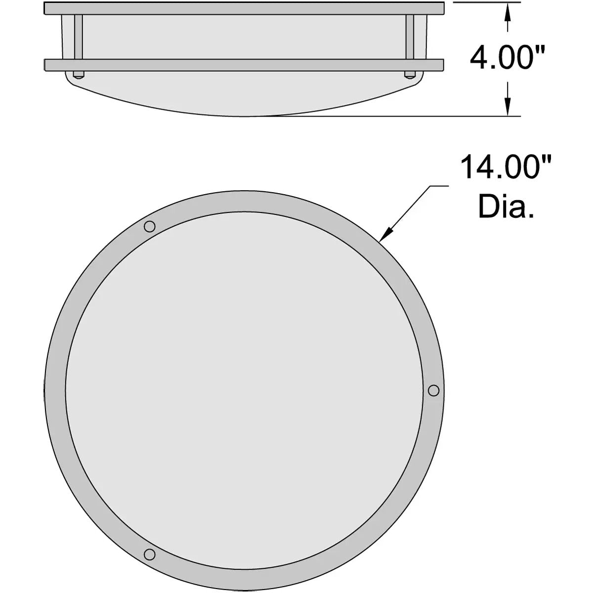 brushed steel led flush mount
