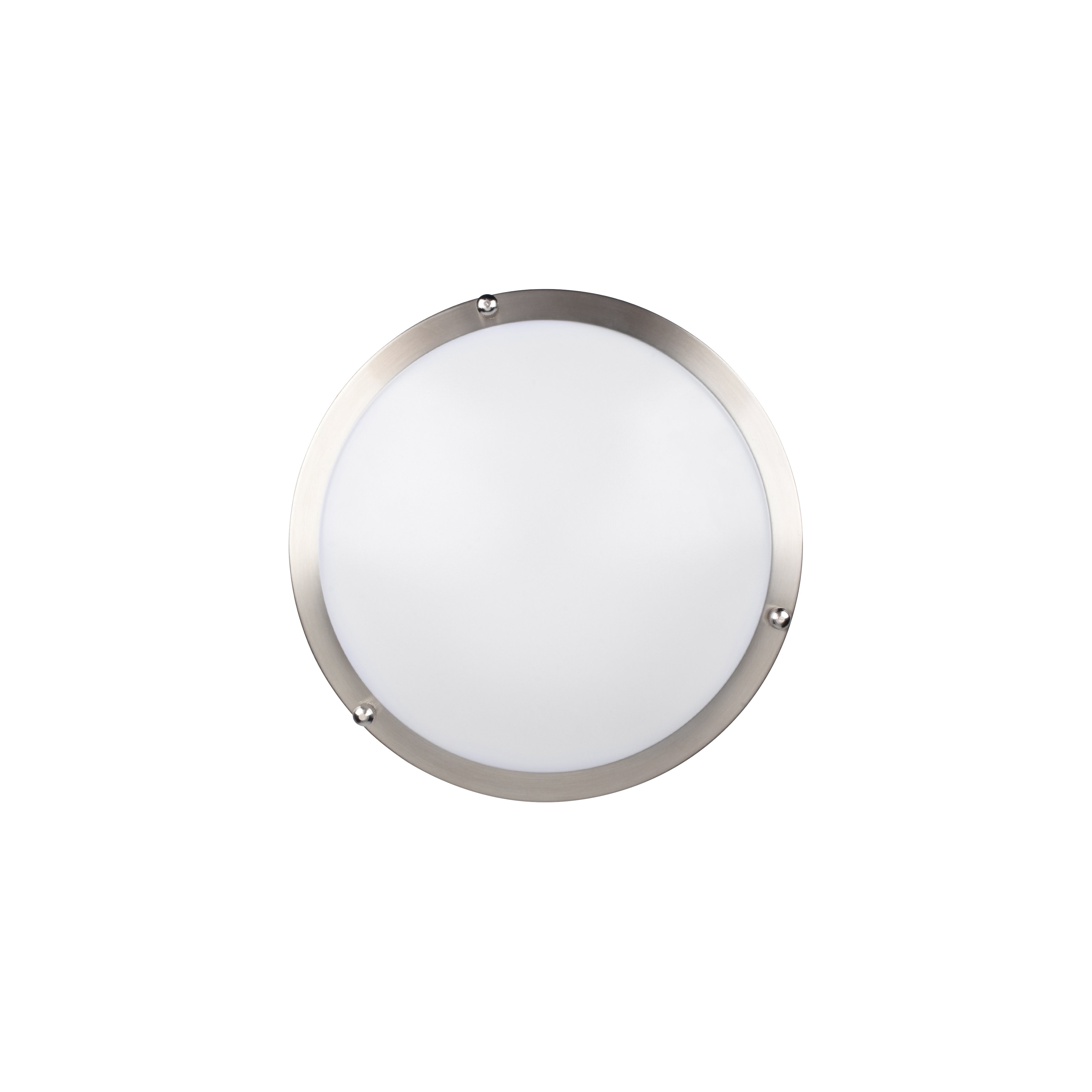 brushed steel led flush mount