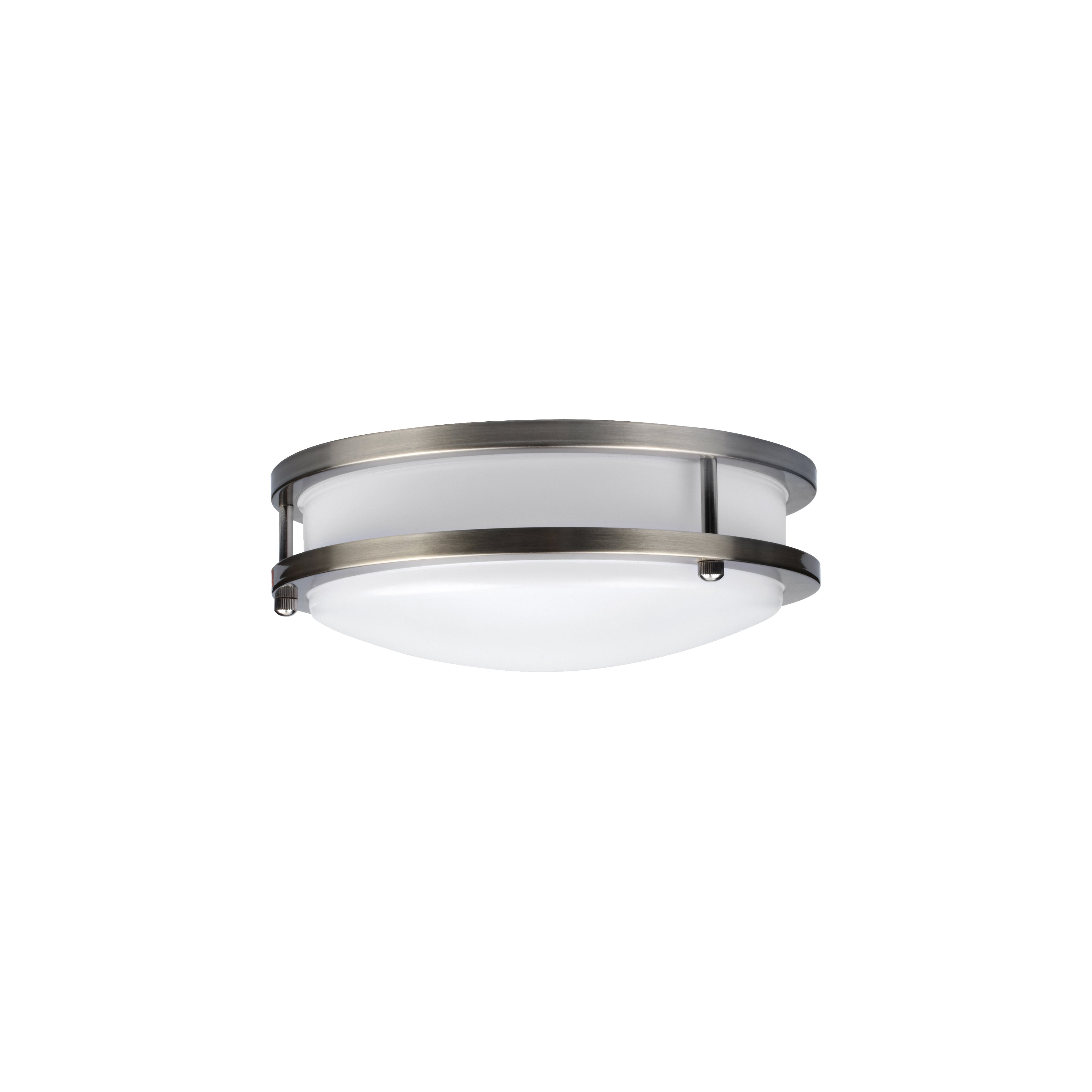 brushed steel led flush mount