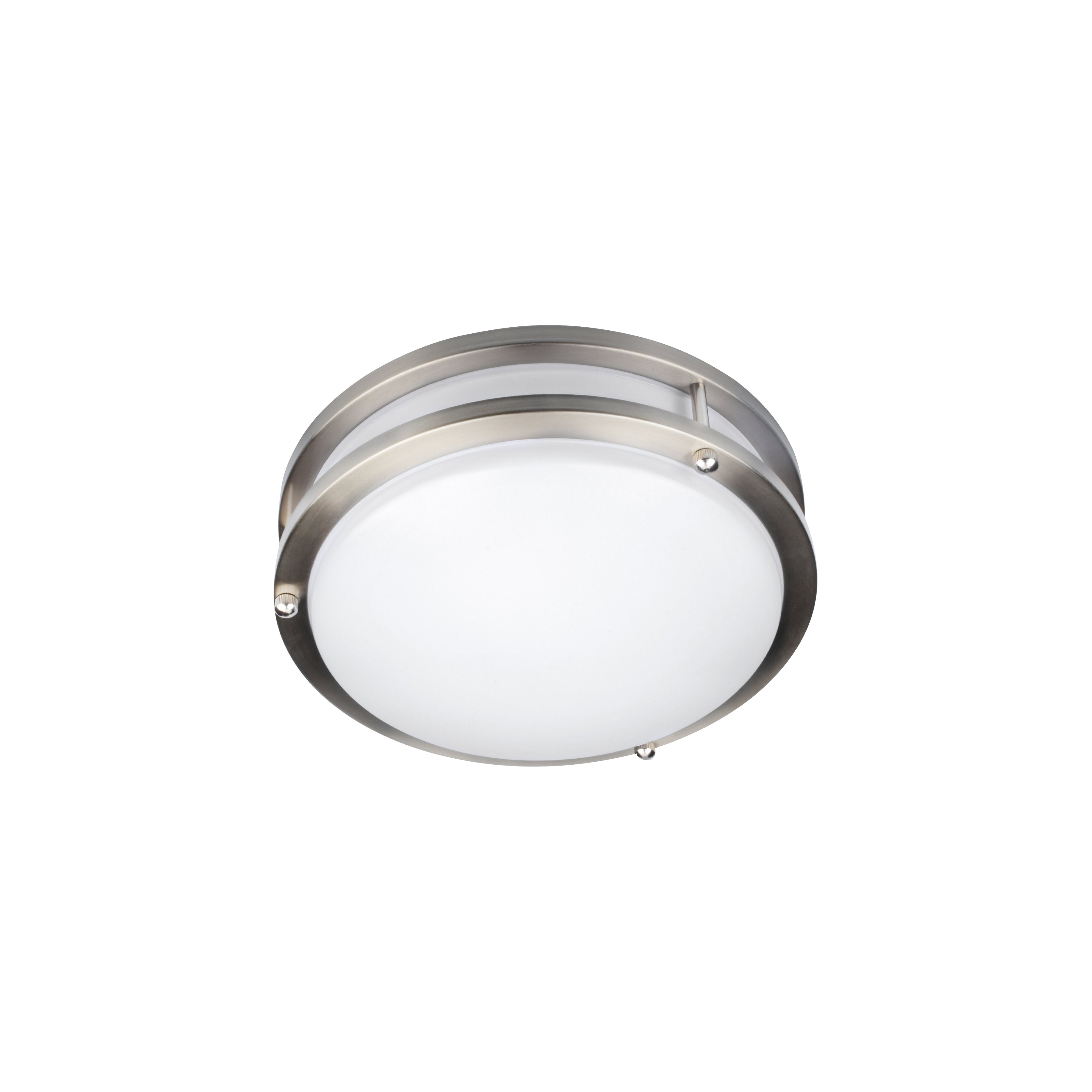 brushed steel led flush mount