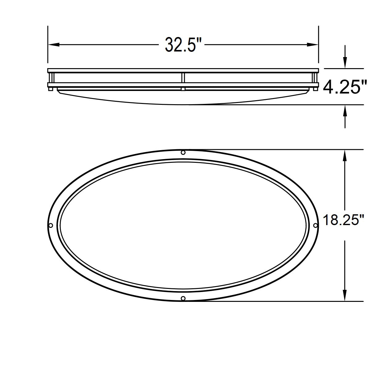 bronze led flush mount