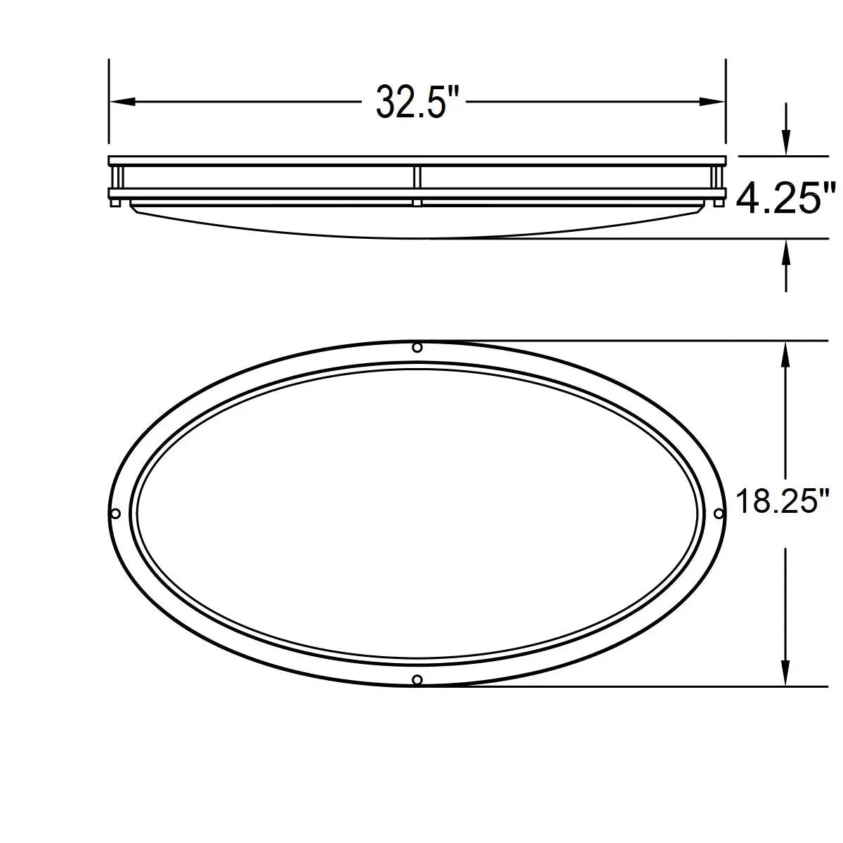 bronze led flush mount