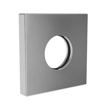 polished chrome shower arm flange
