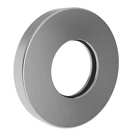 polished chrome arm flange