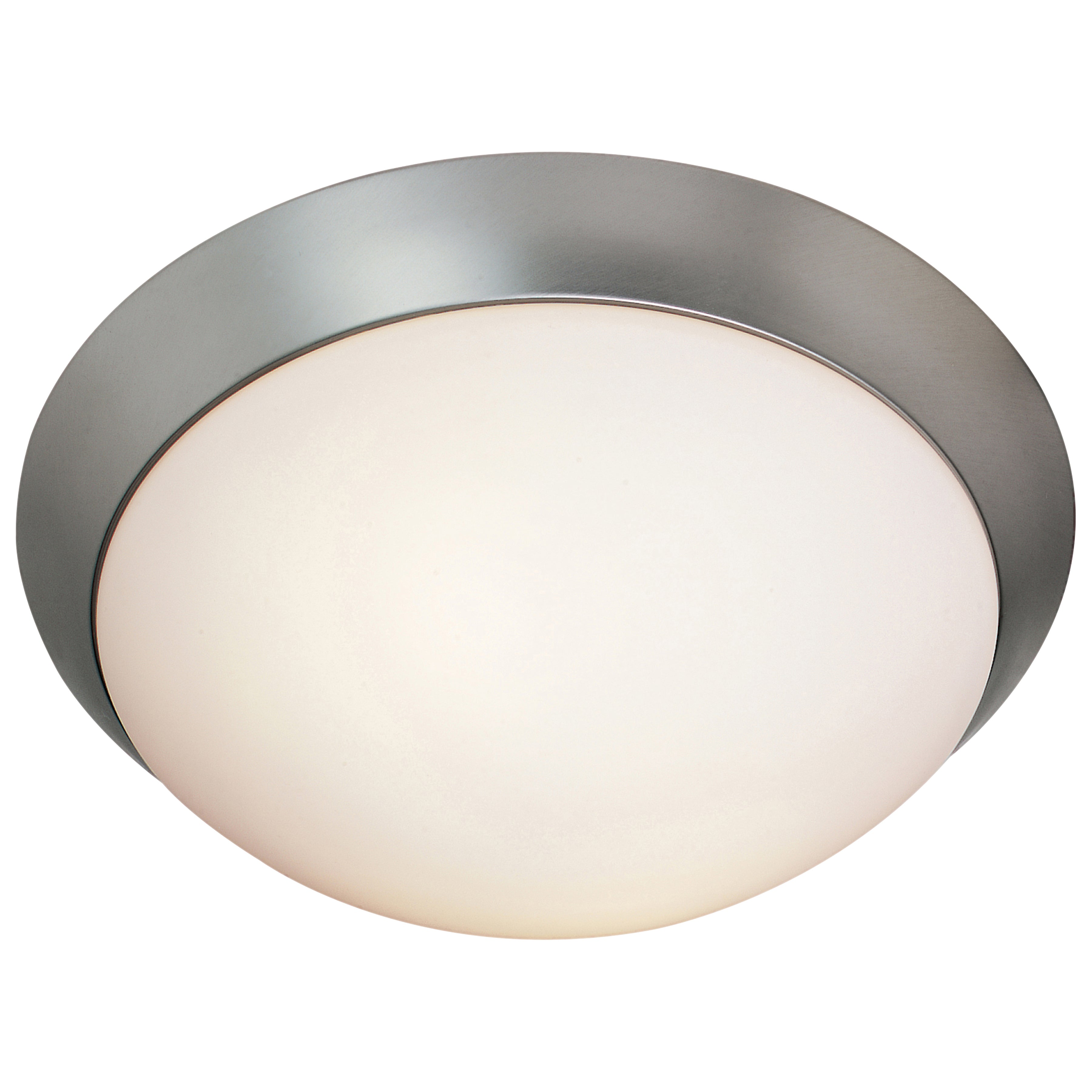 brushed steel led flush mount