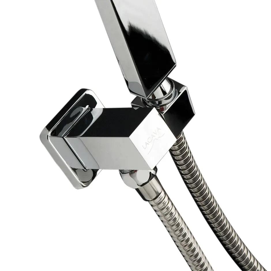 polished chrome shower hook