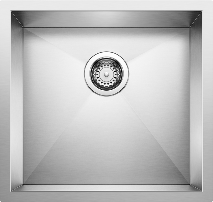 satin polish stainless steel sink